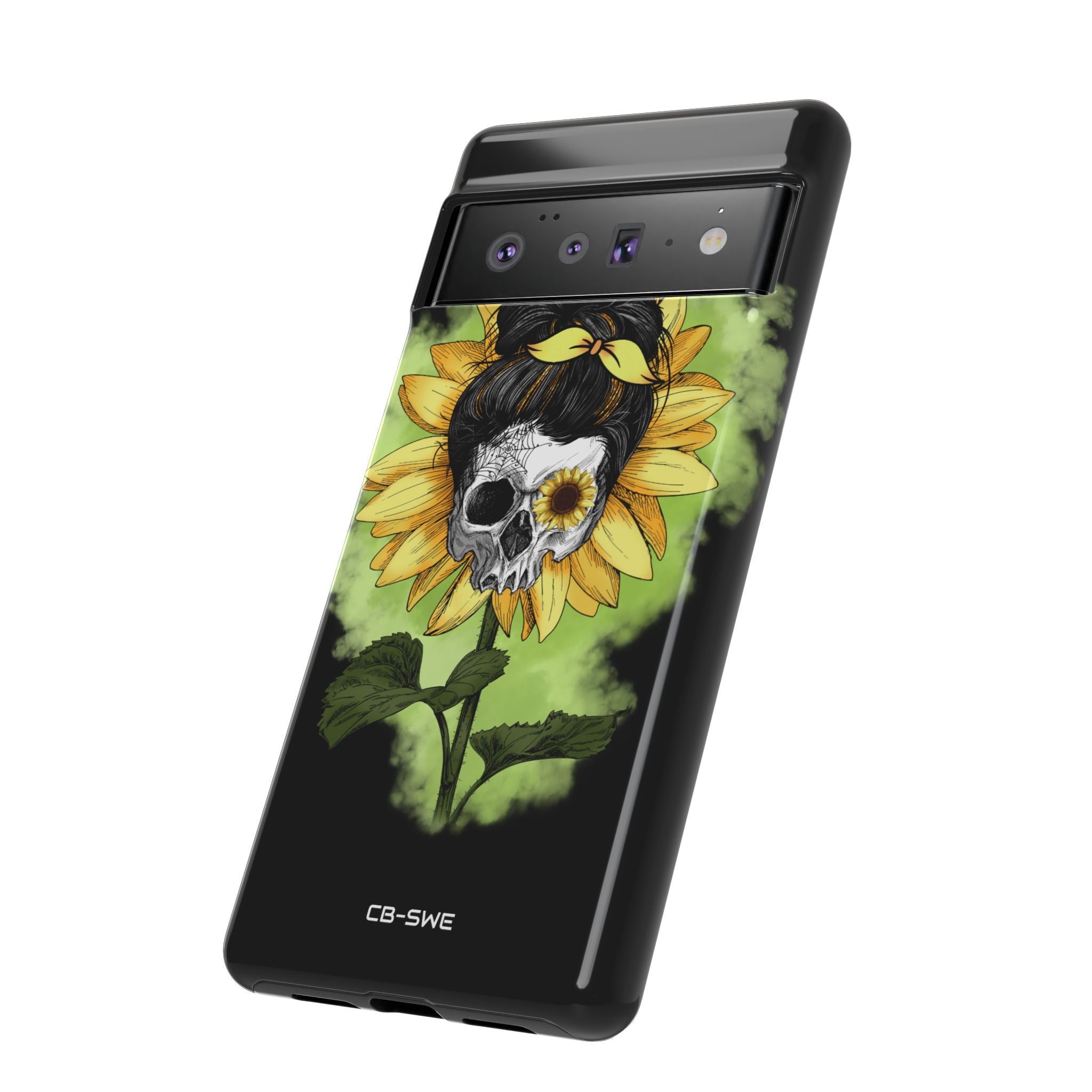 Sunflower Skull Fusion - Google Pixel Case