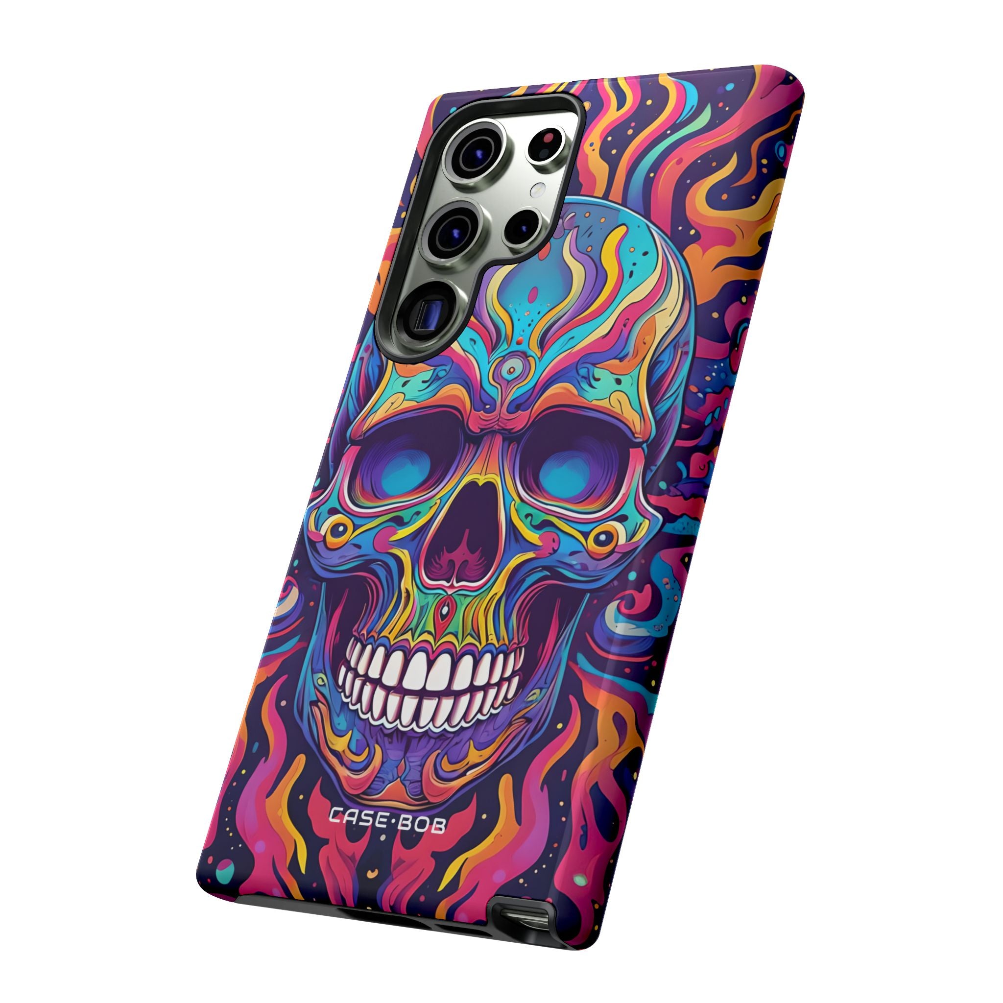 Flaming Skull Samsung S23 Ultra Case - Tough