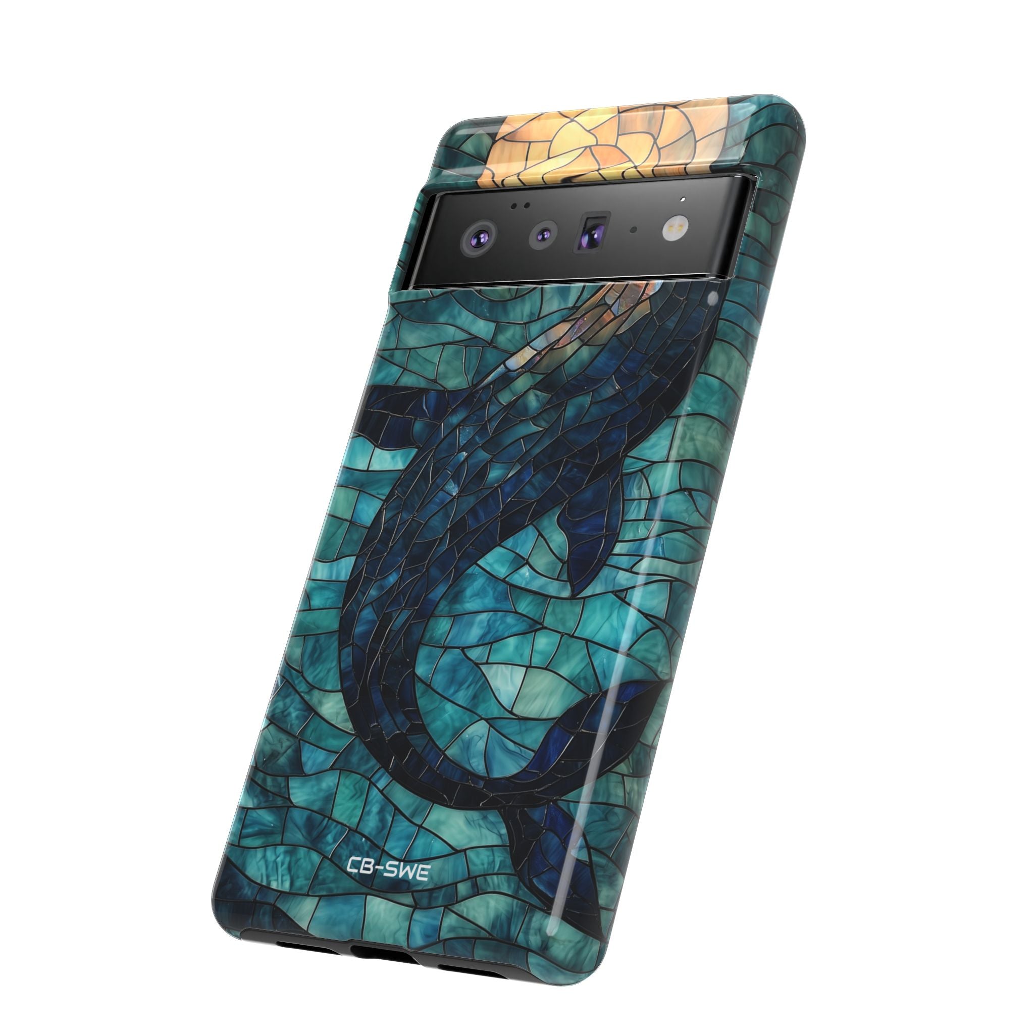 Whale Dives Upward - Google Pixel Case