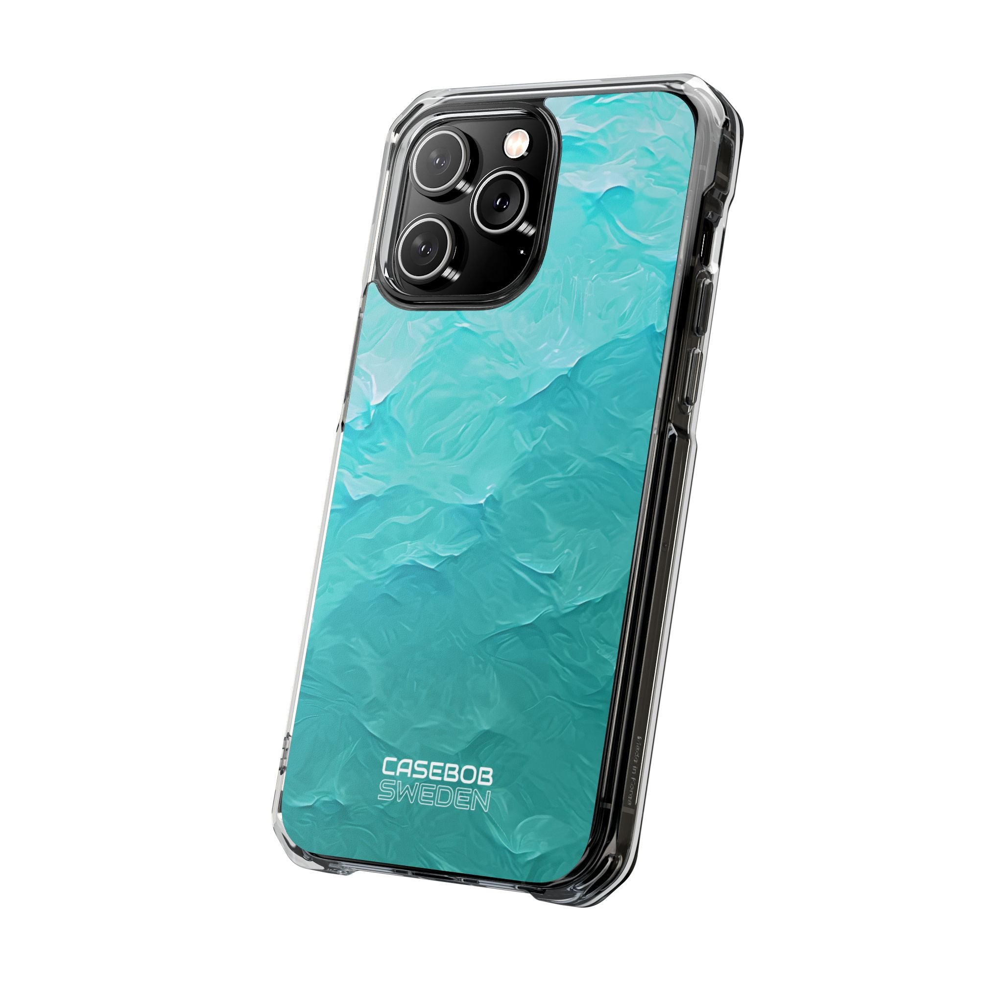 Soothing Aqua Currents iPhone 14 - Impact Clear+