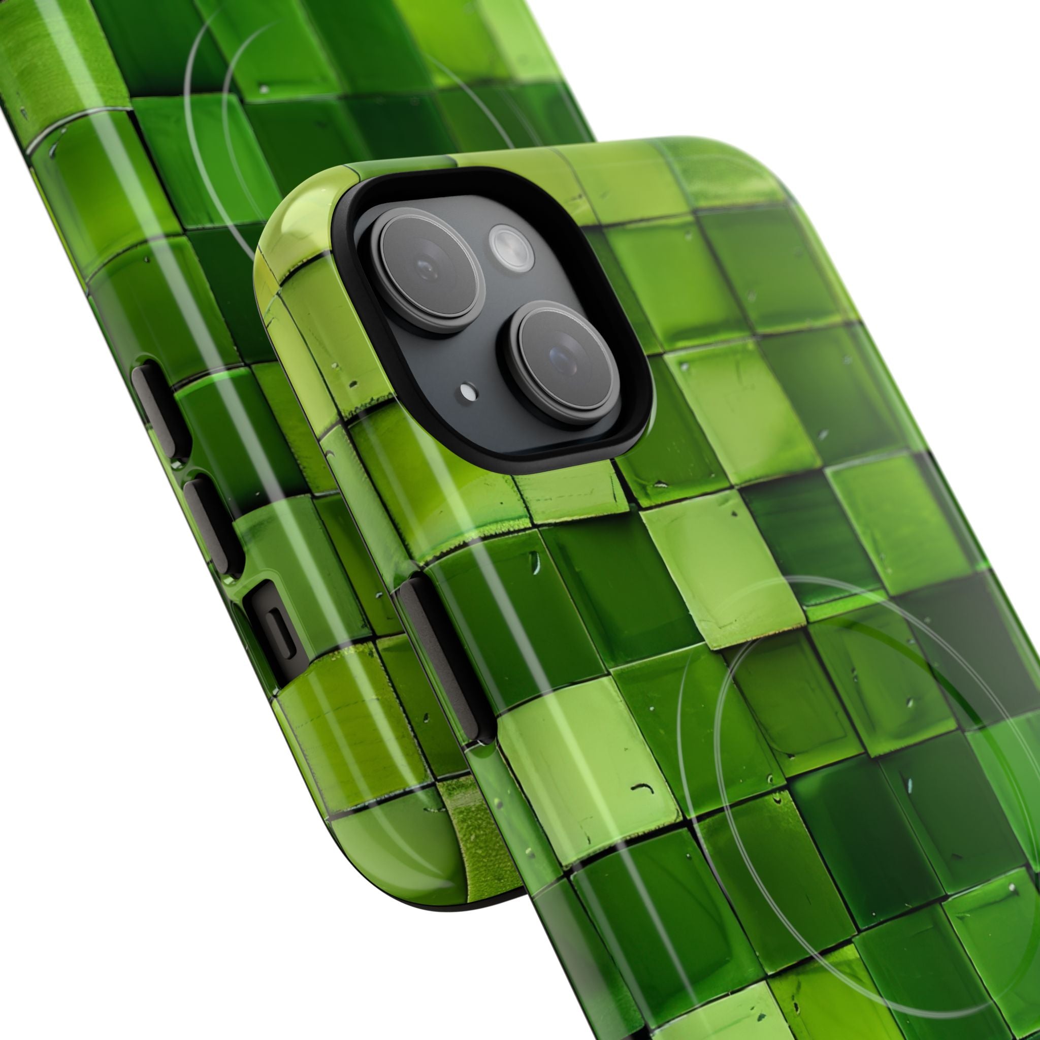 Green Tile Harmony iPhone 15 - Tough+