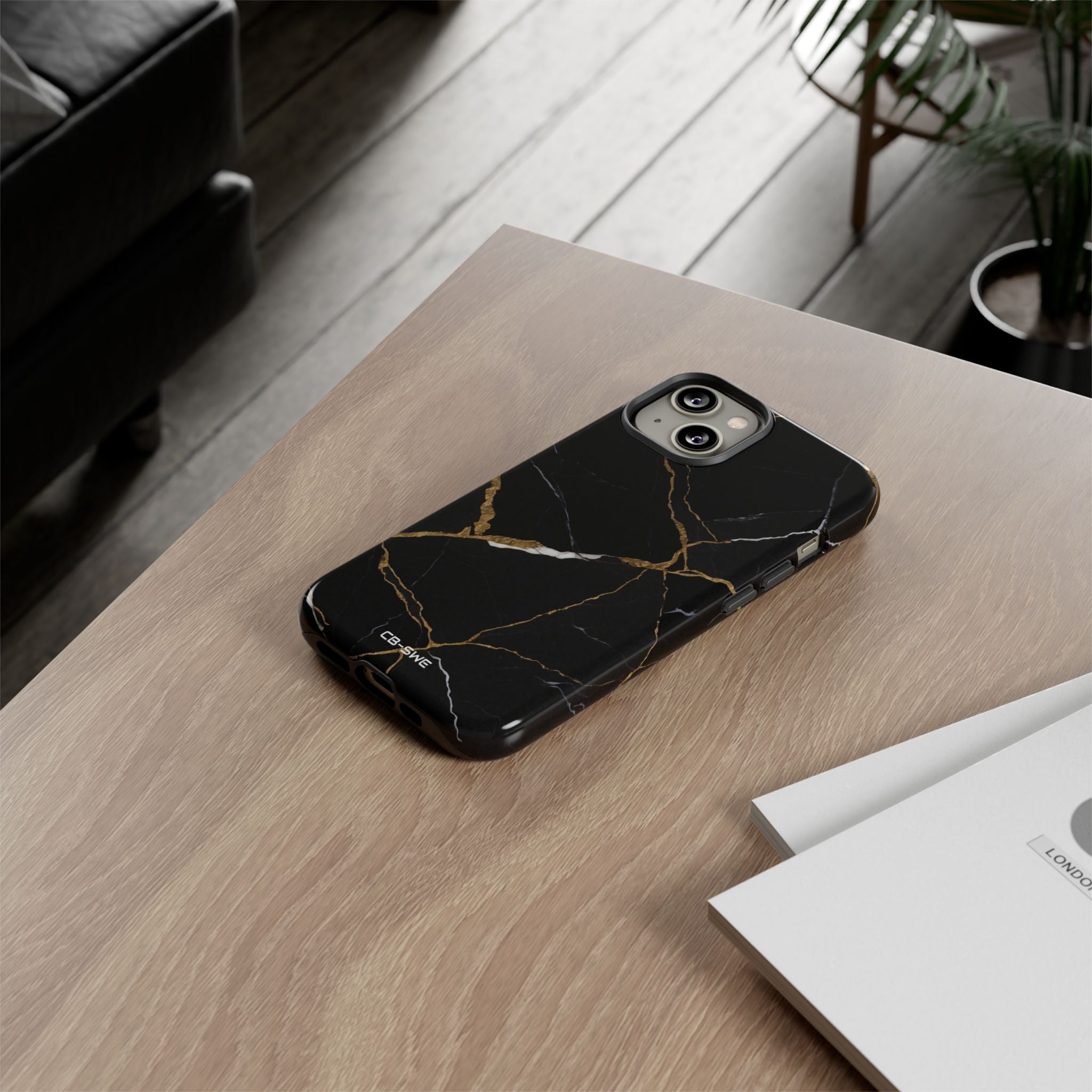 Golden Veins Emerge - iPhone Case