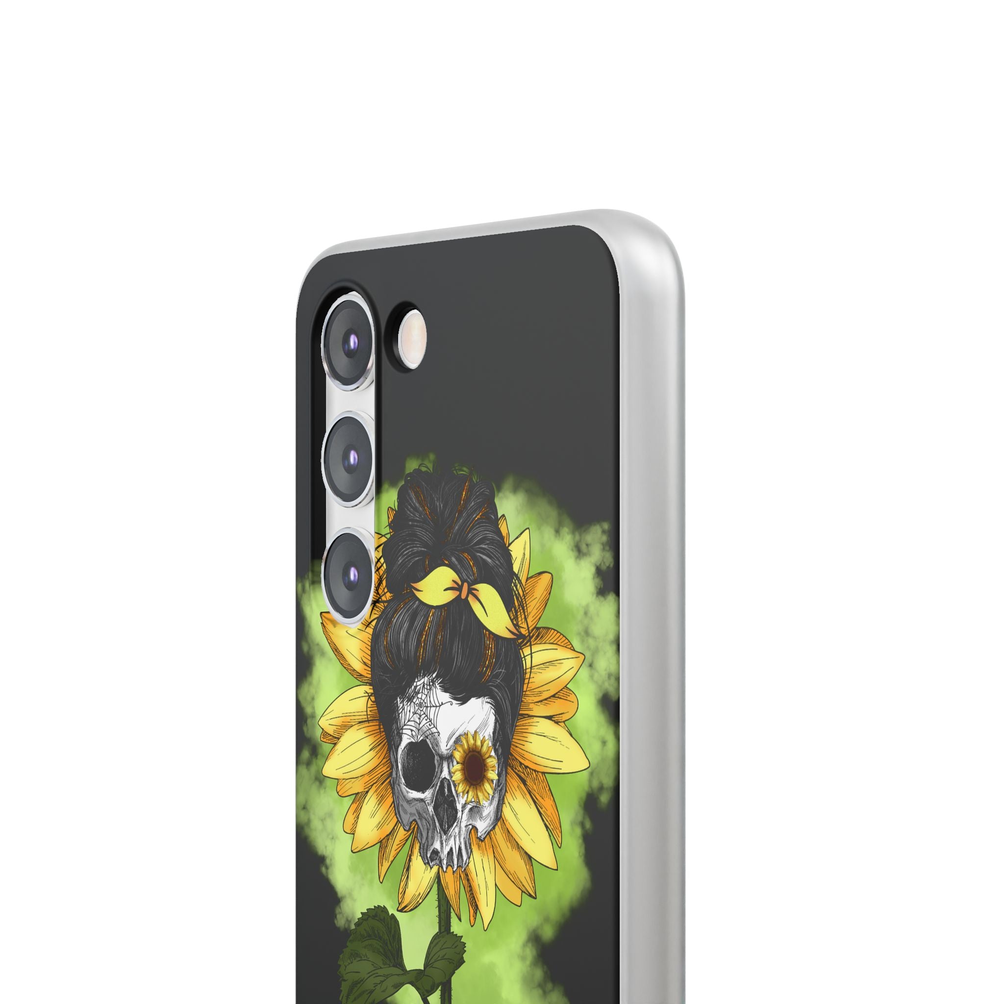 Sunflower Skull Samsung S23 Case - Soft