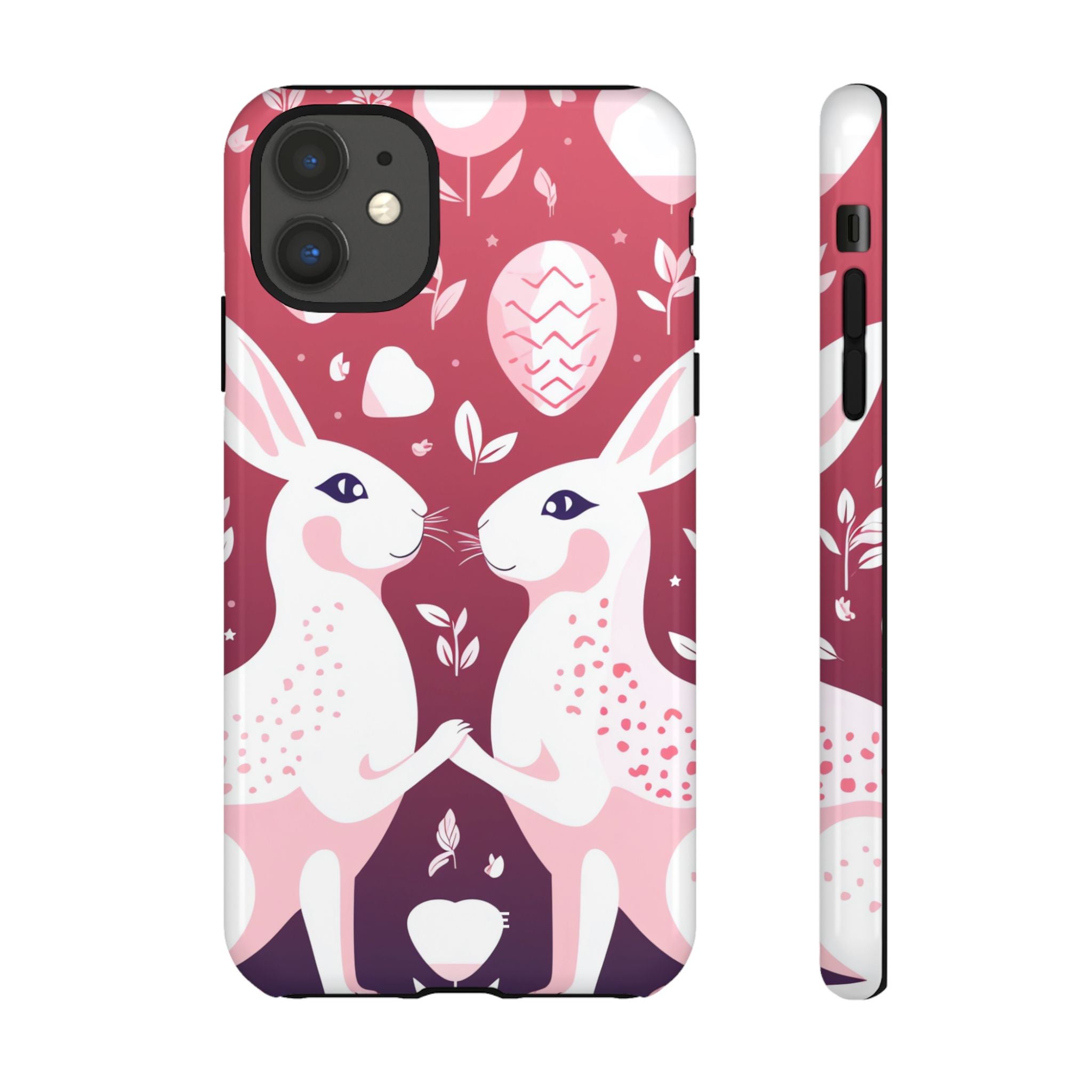 Rabbits Share Joy - iPhone Case