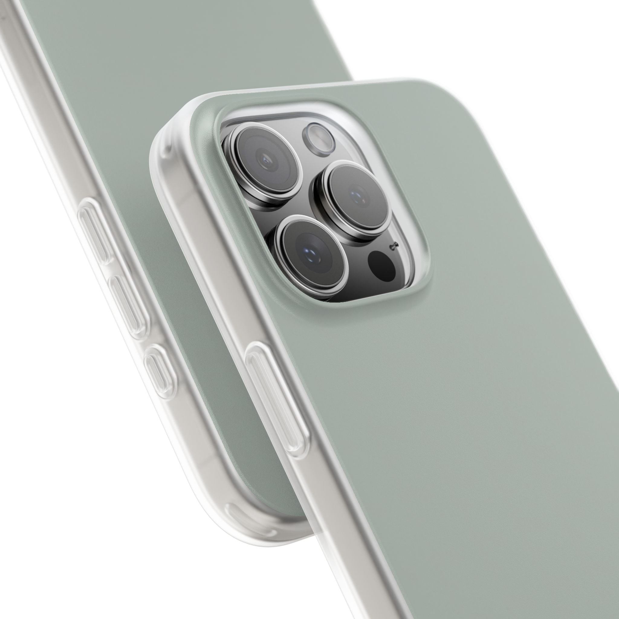 Aschgraue iPhone-Hülle – Flexi