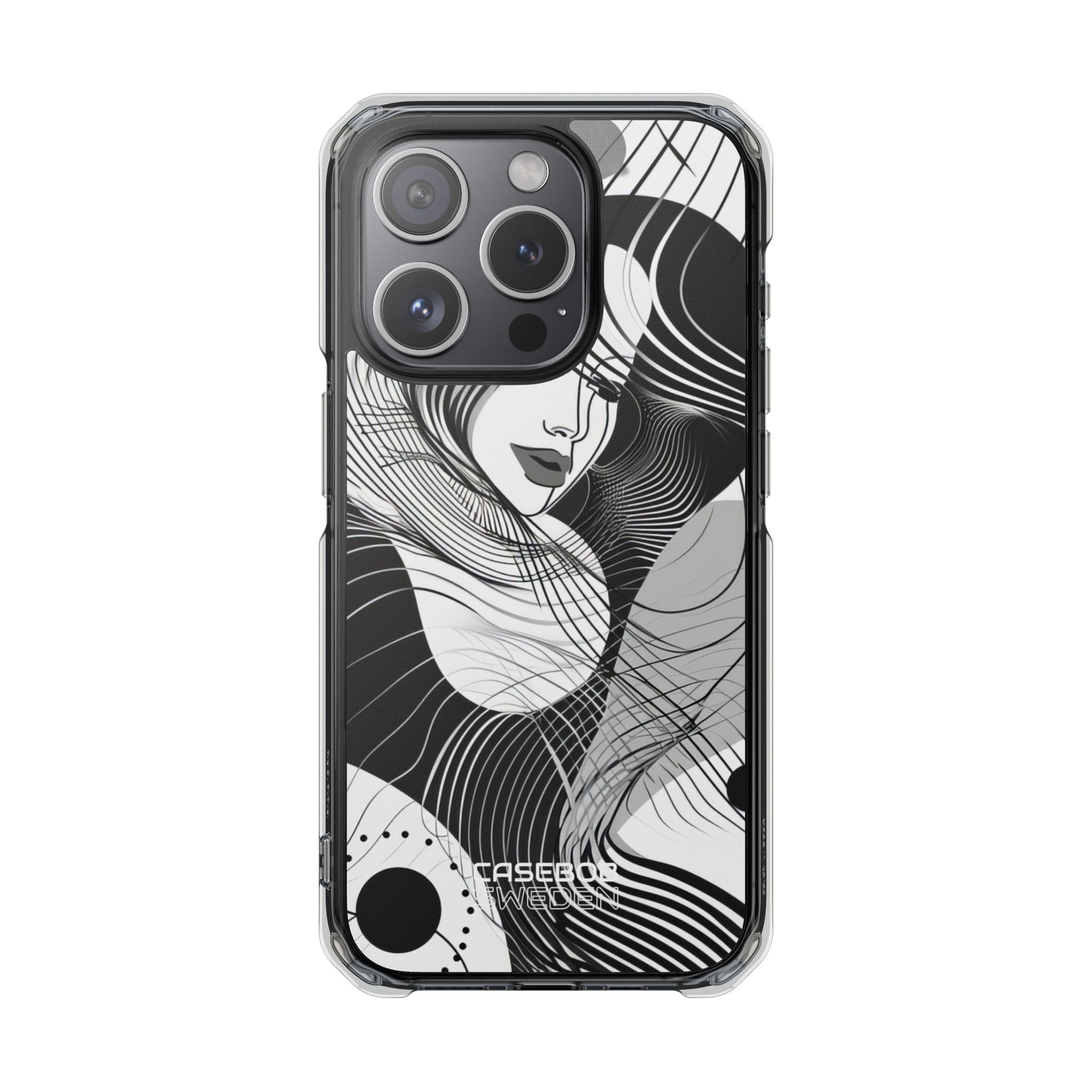 Orange Wave Motion iPhone 15 - Impact Clear+