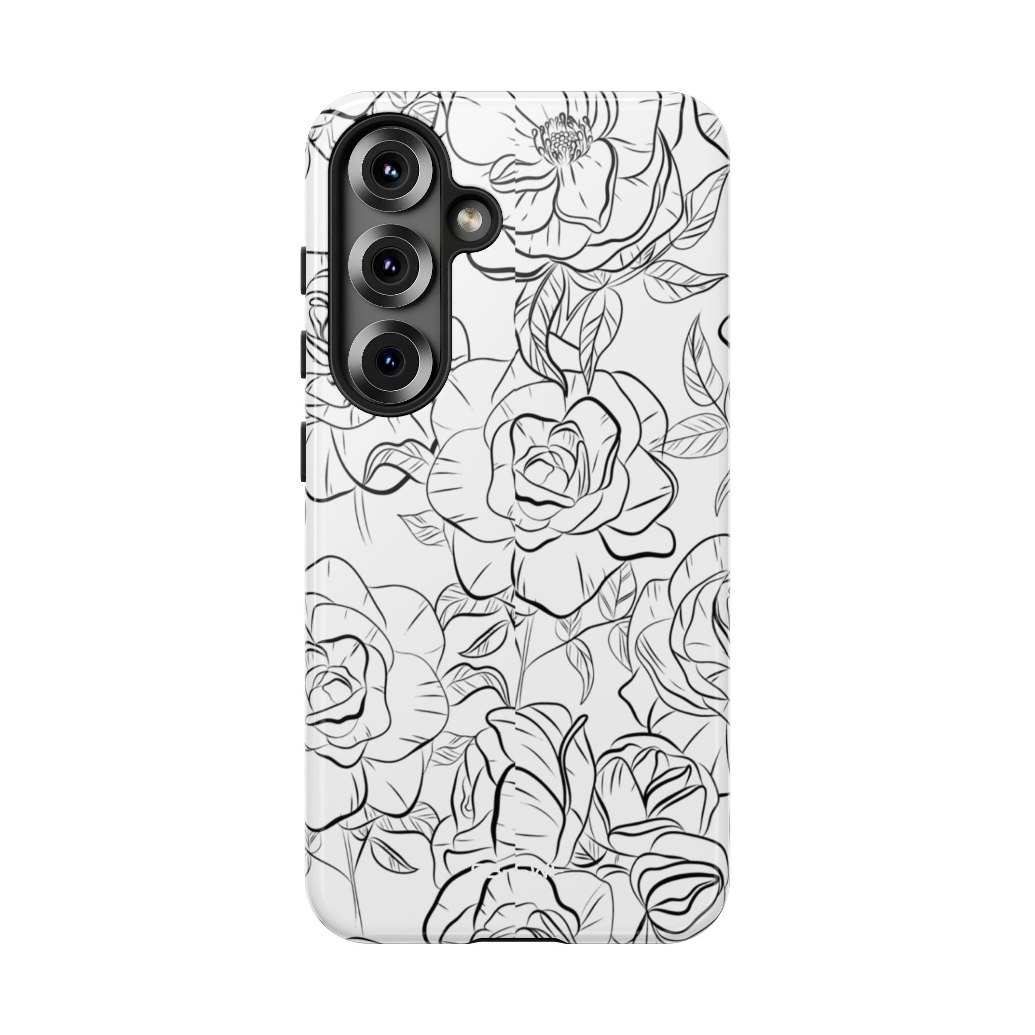Intricate Rose Sketches - Samsung Case