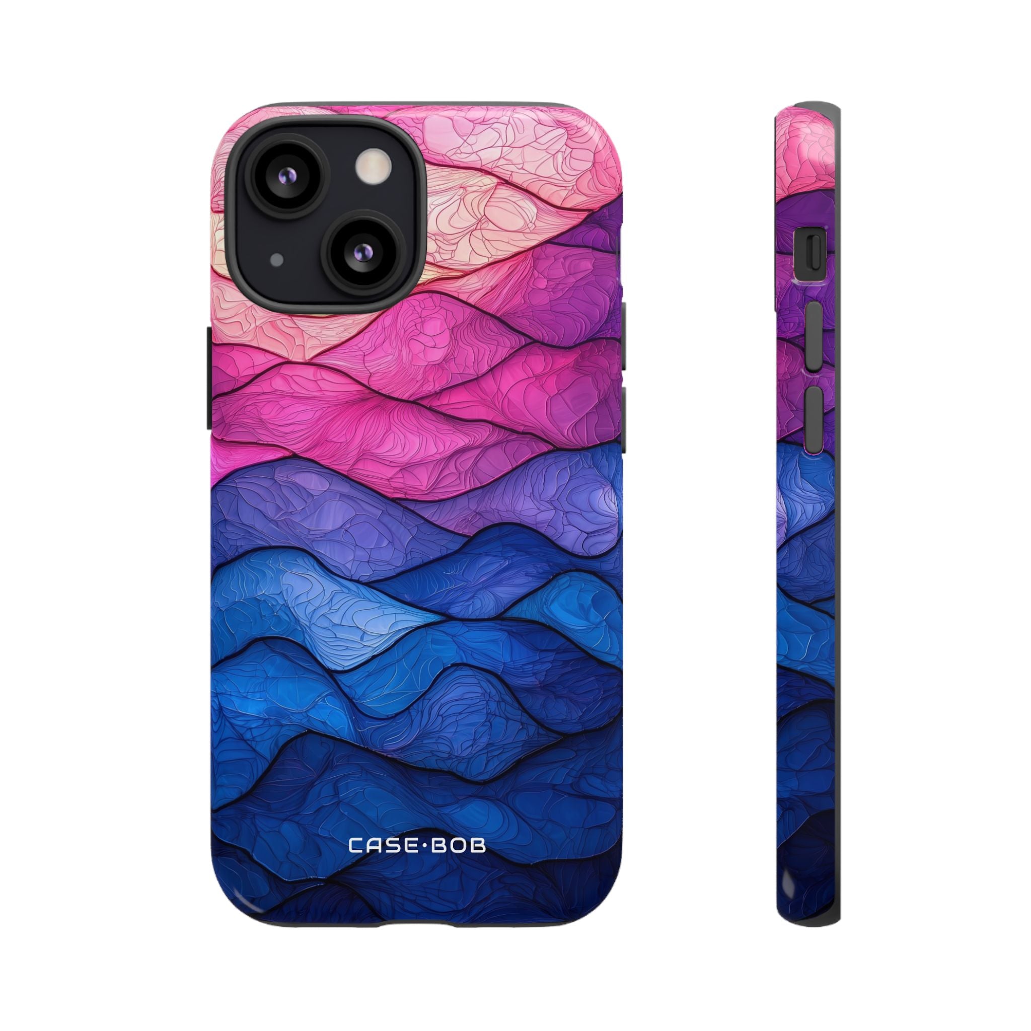 Wavy Vein Gradient iPhone 13 Mini Case - Tough