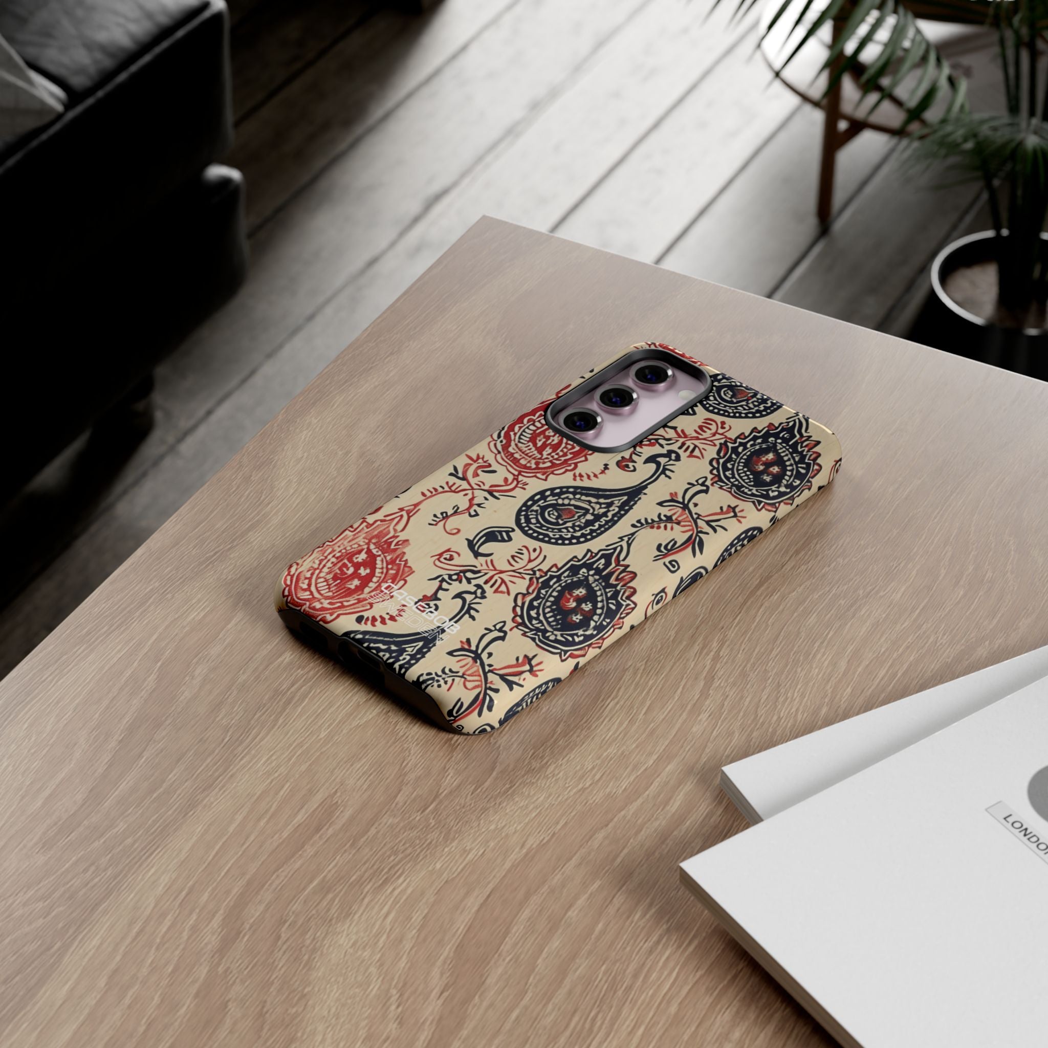 Navy Paisley Swirl Samsung S23 - Tough