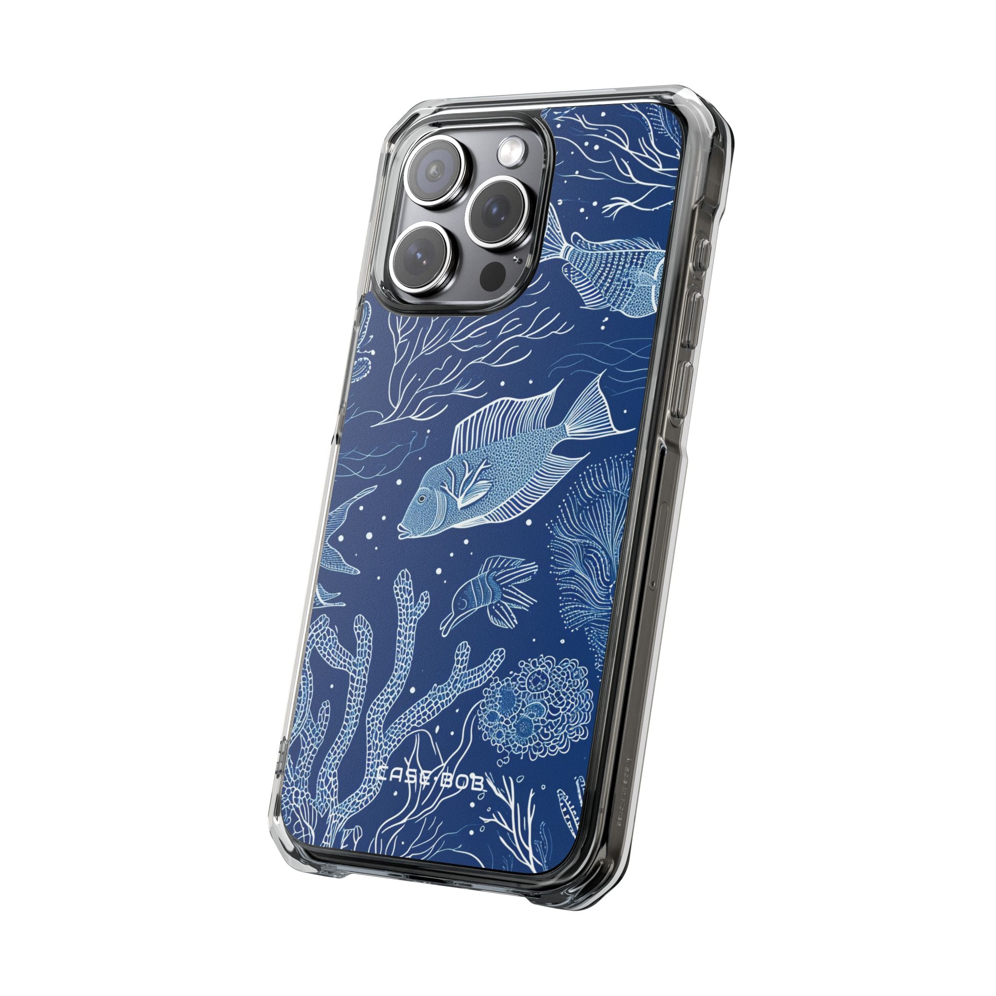 Navy Scale Reef iPhone 15 Pro Max Case - Impact