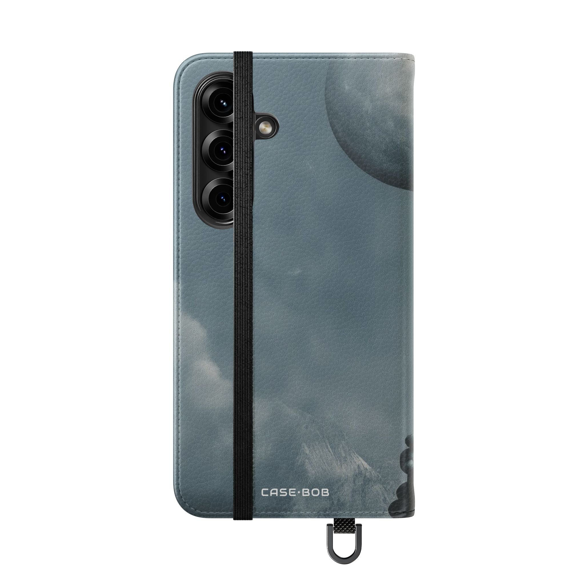 Moon Balloon Blue - Samsung S25 Case - Wallet