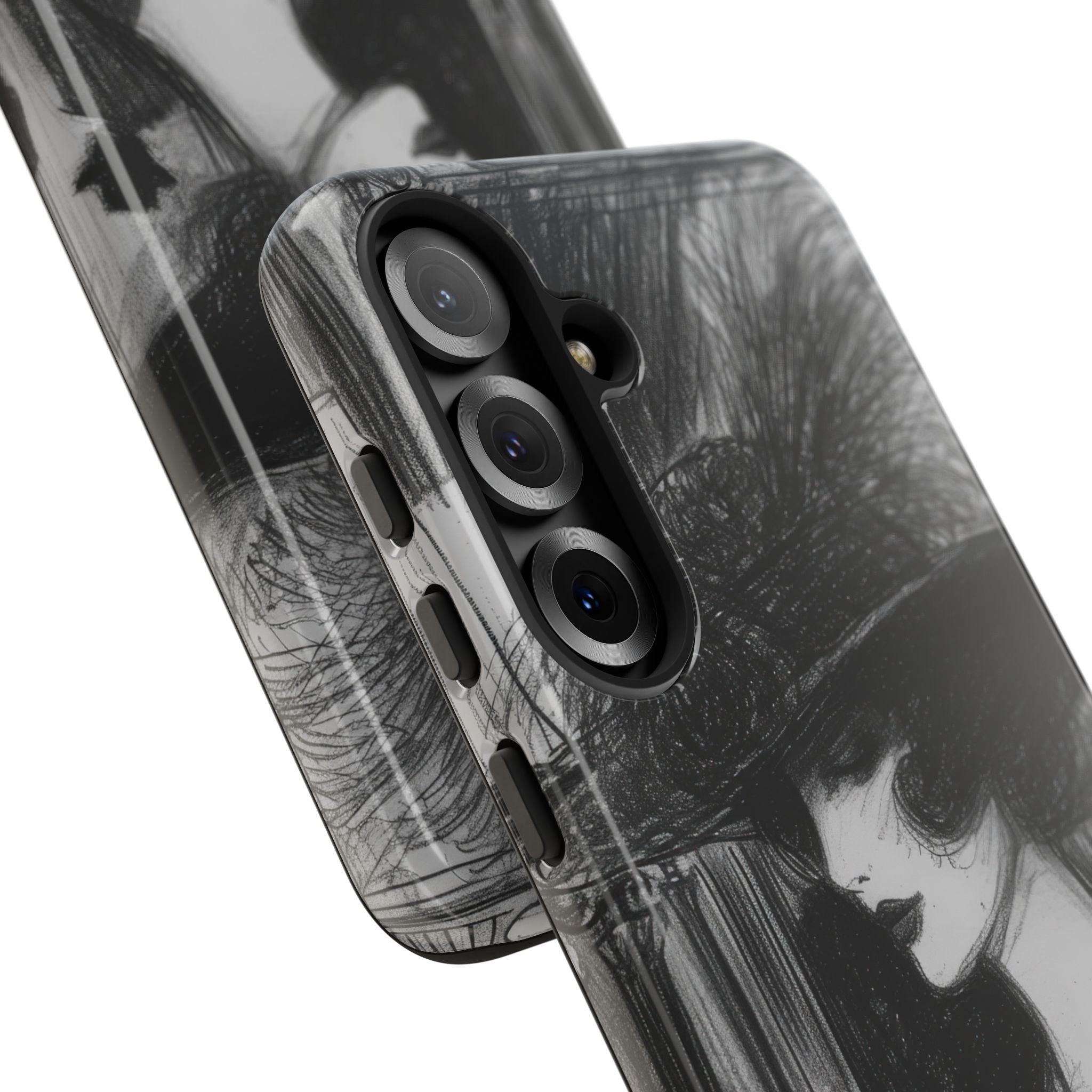 Vintage Feather Elegance Samsung S25 - Tough