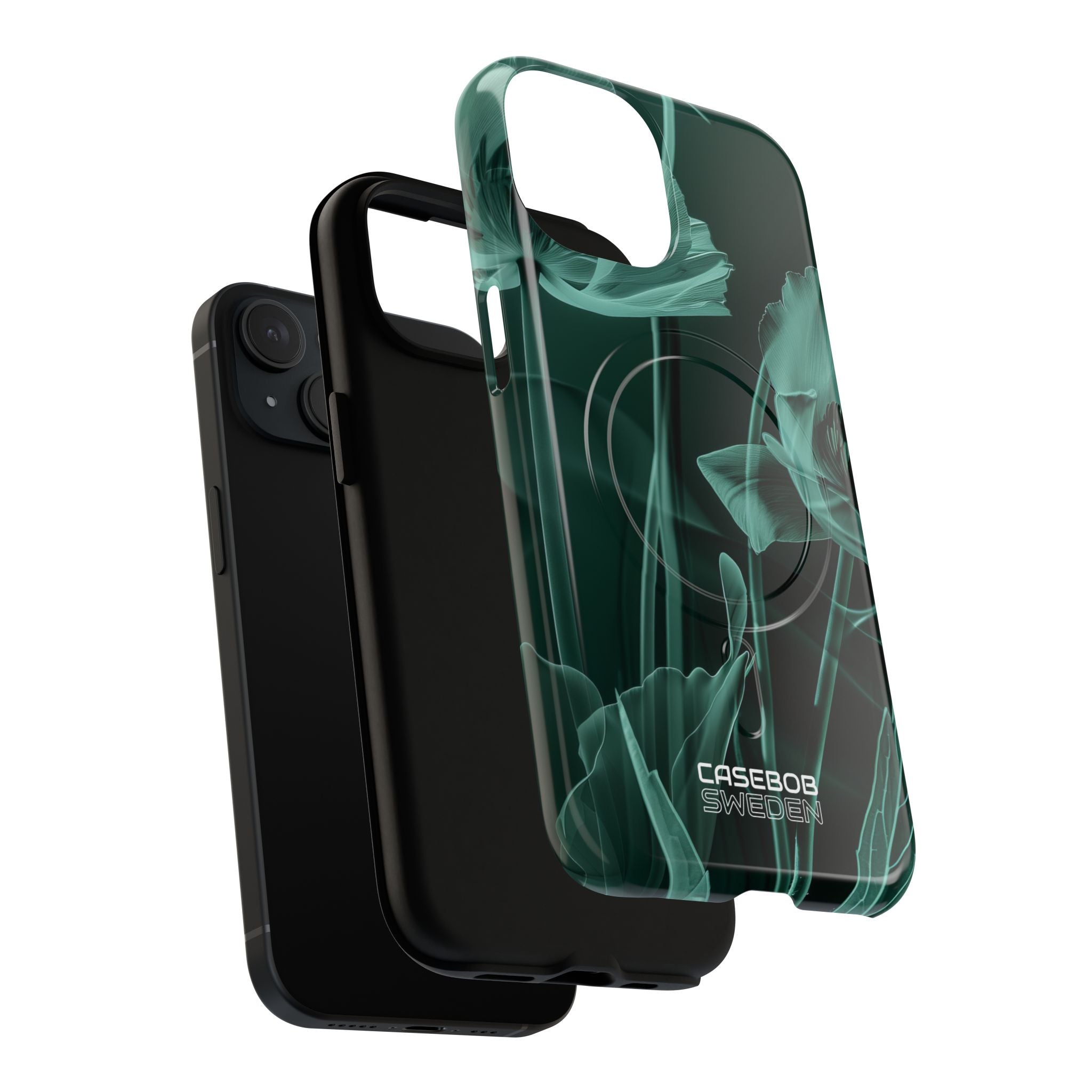Teal Bloom Radiance iPhone 15 - Tough+