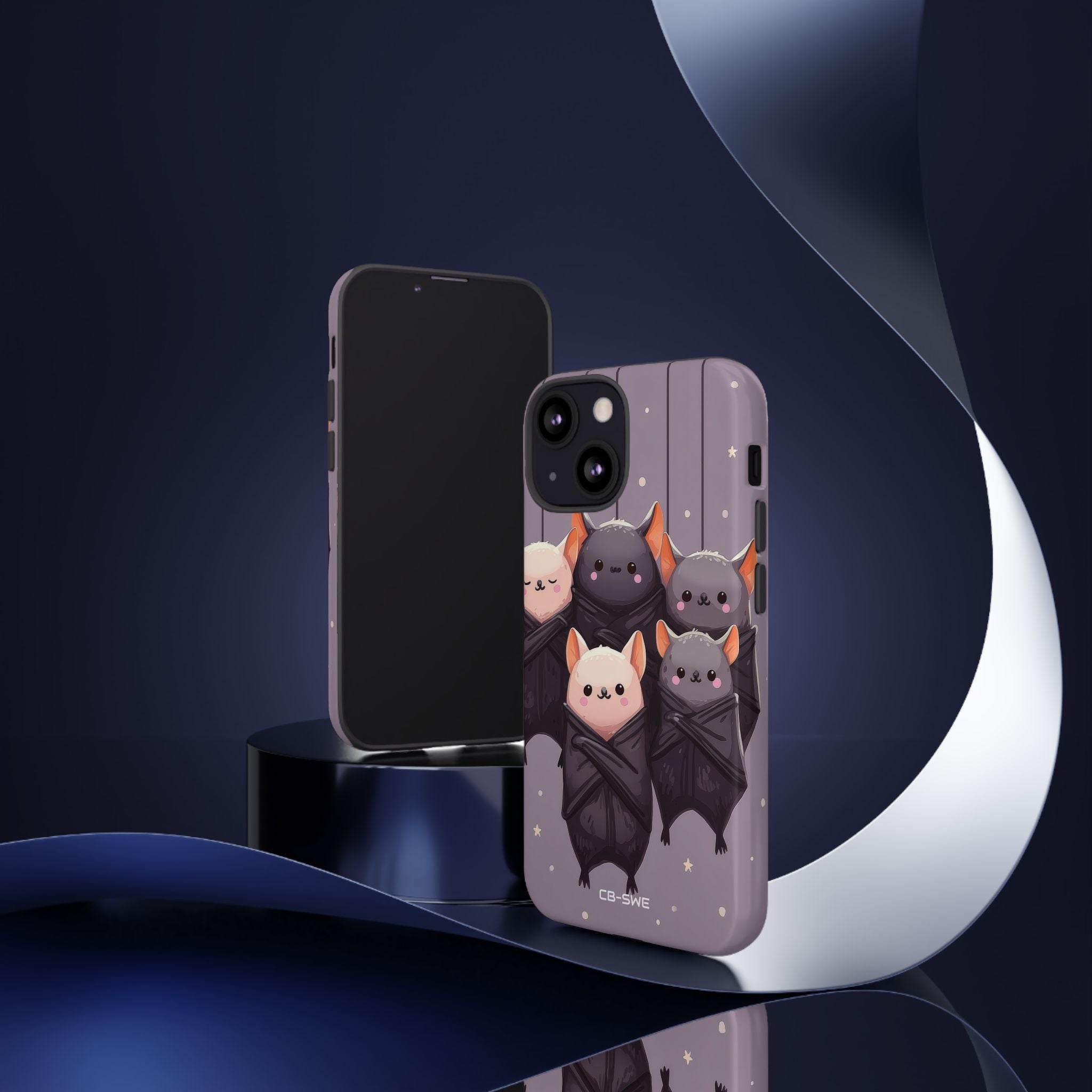 Playful Bats Hang - iPhone Case
