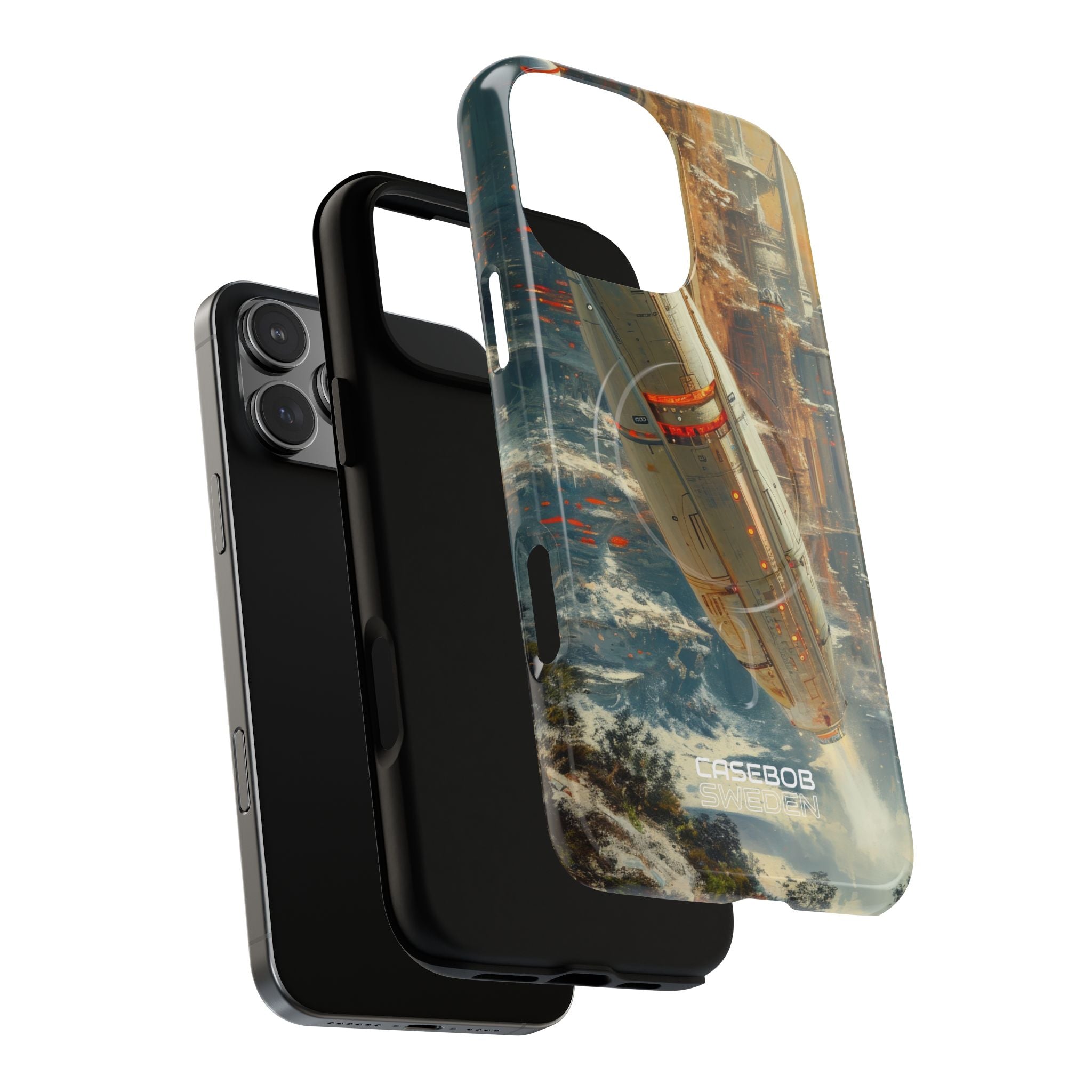 Futuristic Forest Voyage iPhone 16 - Tough+