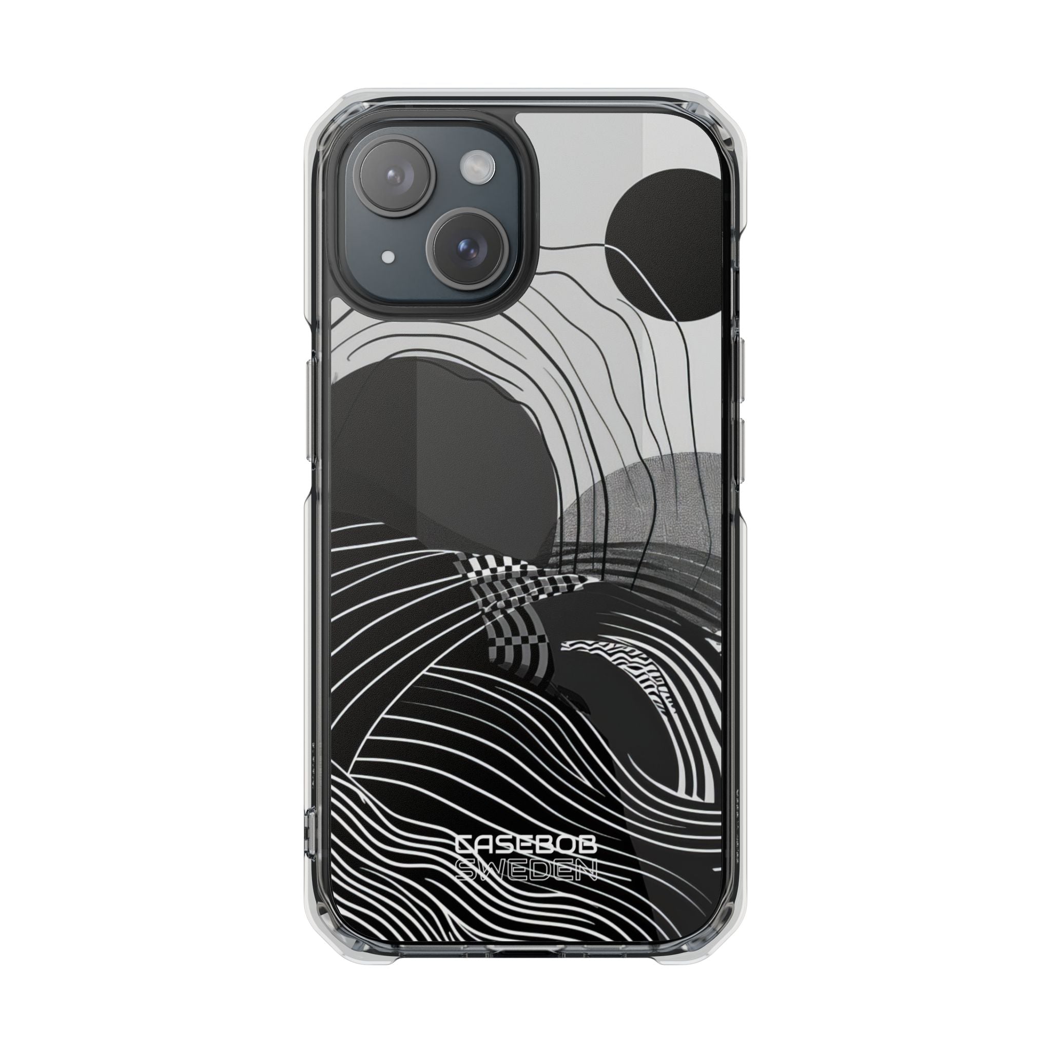 Monochrome Motion Flow iPhone 15 - Impact Clear+