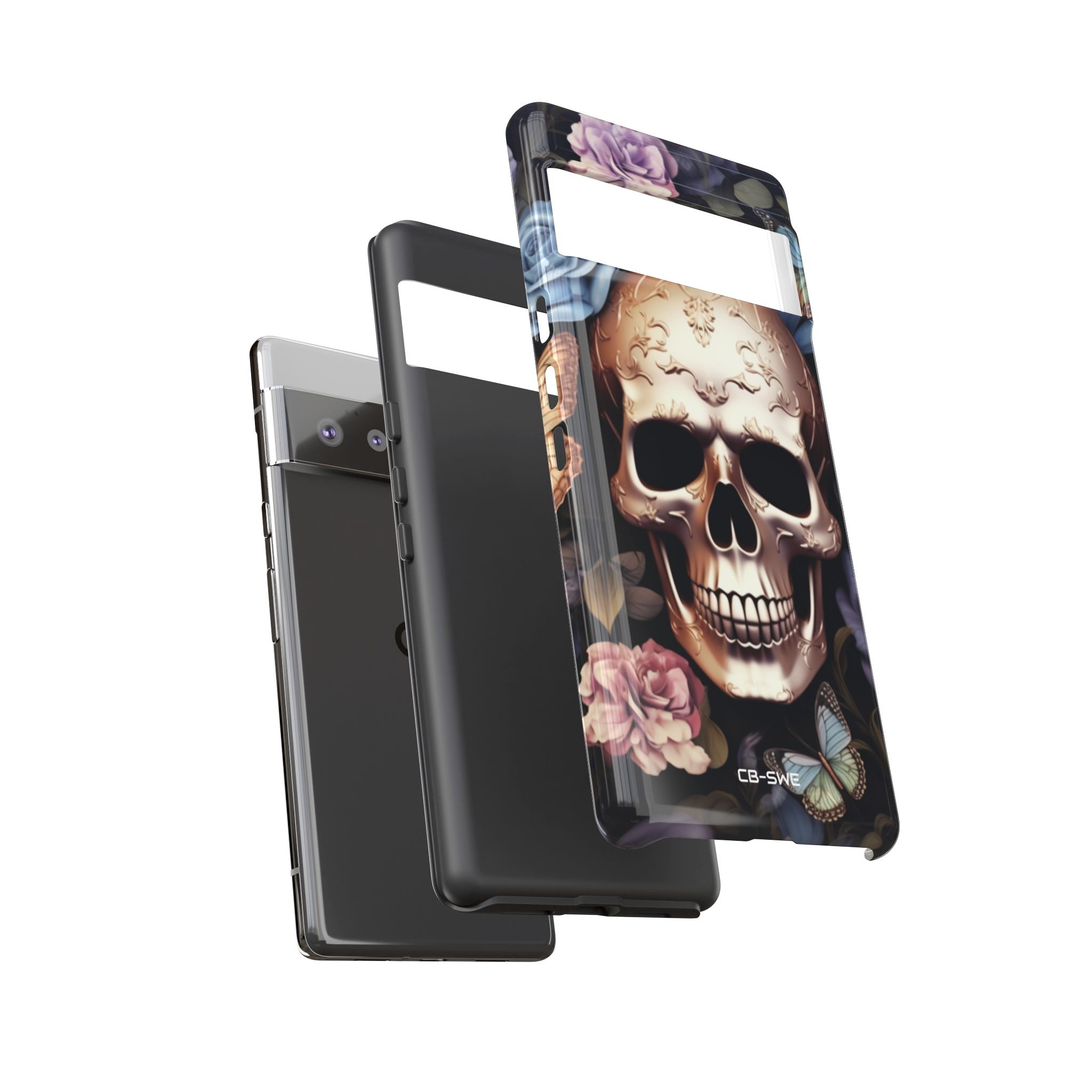 Skull Among Blossoms - Google Pixel Case