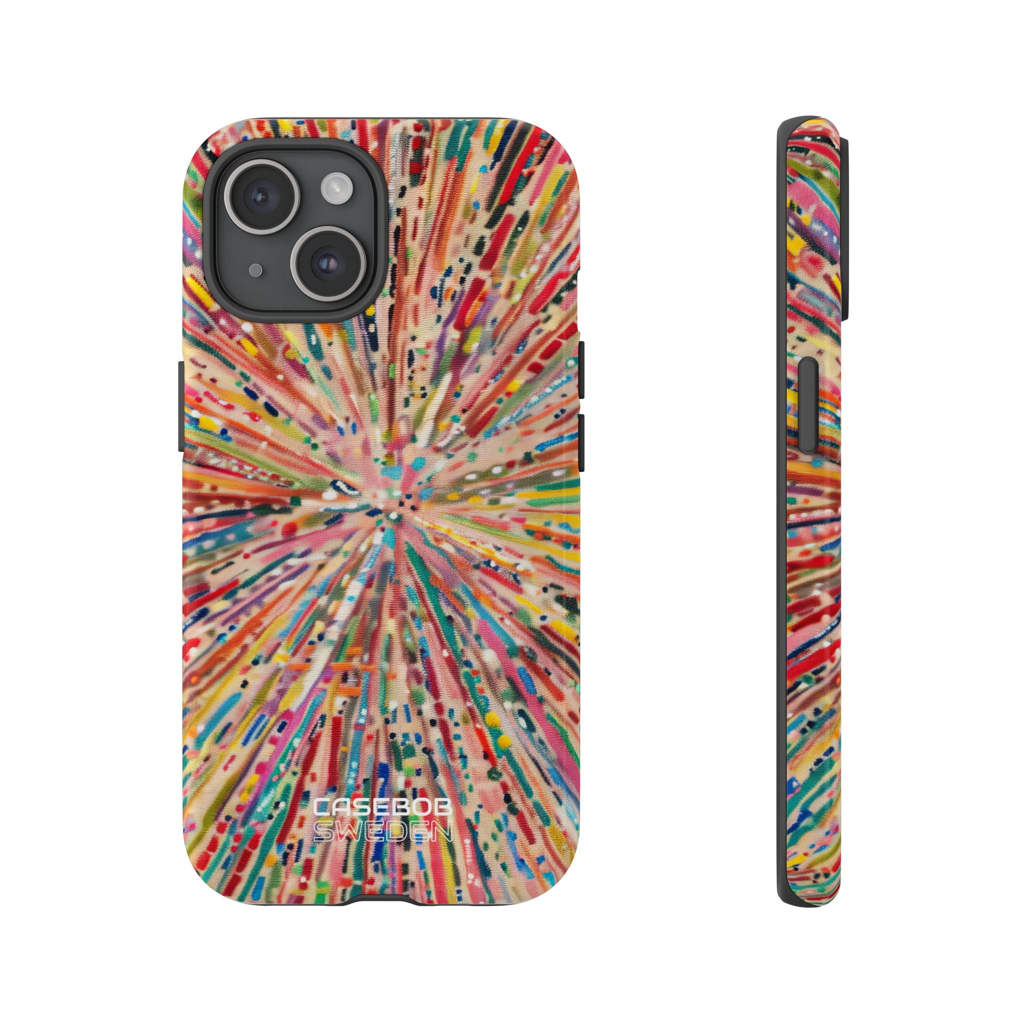 Esplosione di Colori Radianti iPhone 15 - Tough