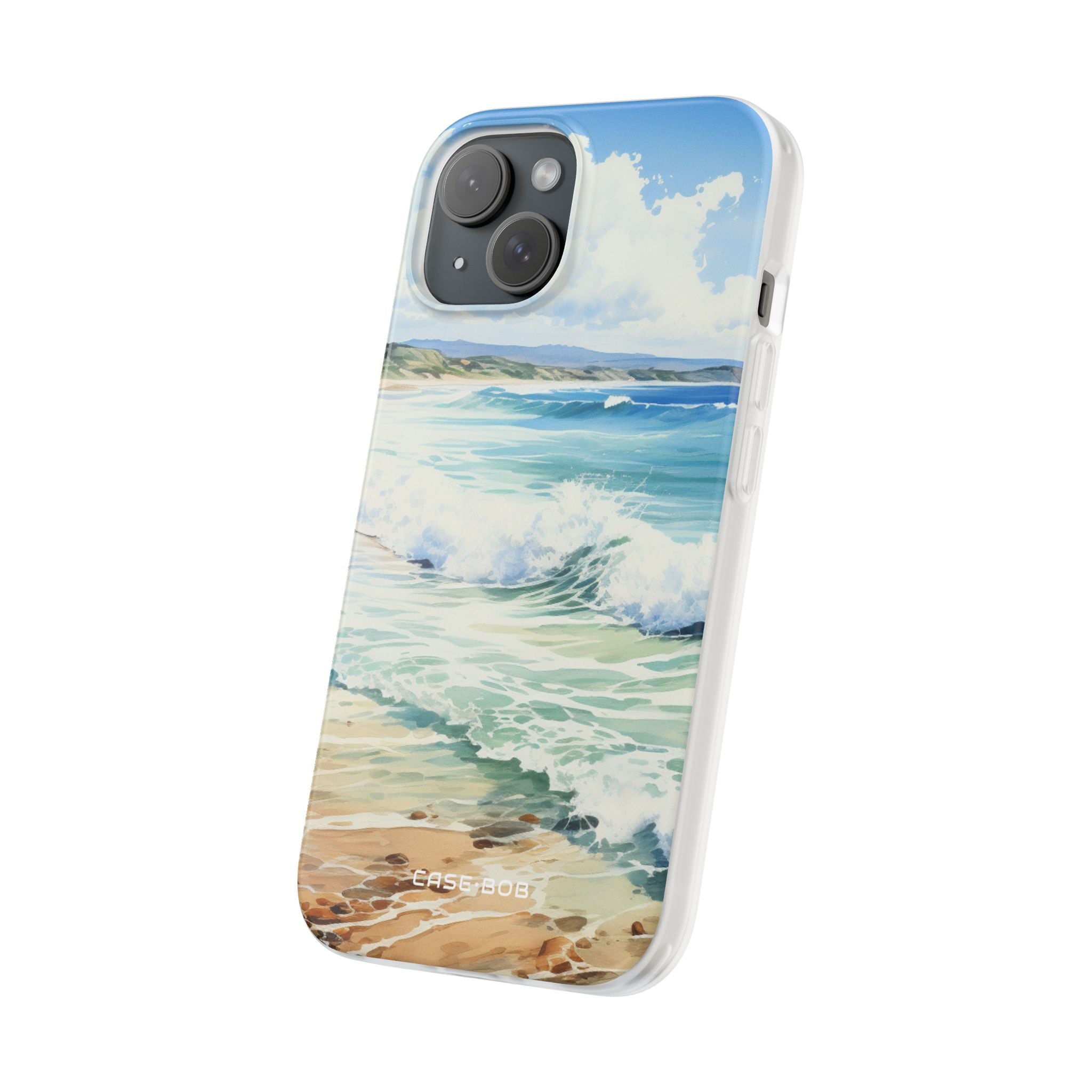 Foamy Wave Breeze iPhone 15 Case - Soft
