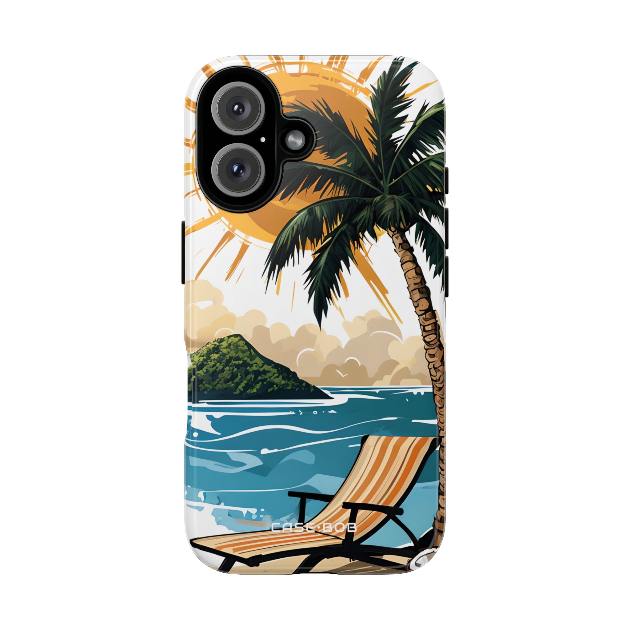 Sunny Palm Breeze iPhone 16 Pro Case - Tough