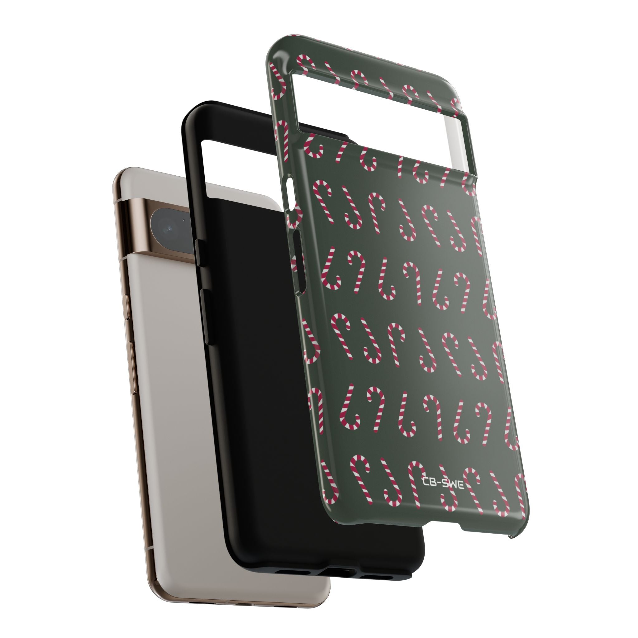 Candy Canes Aligned - Google Pixel Case
