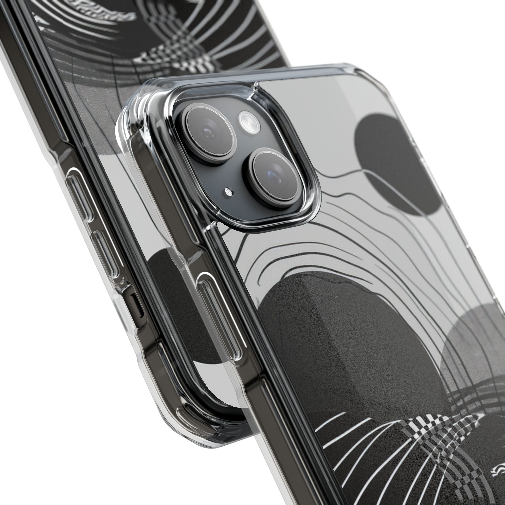 Monochrome Motion Flow iPhone 15 - Impact Clear+