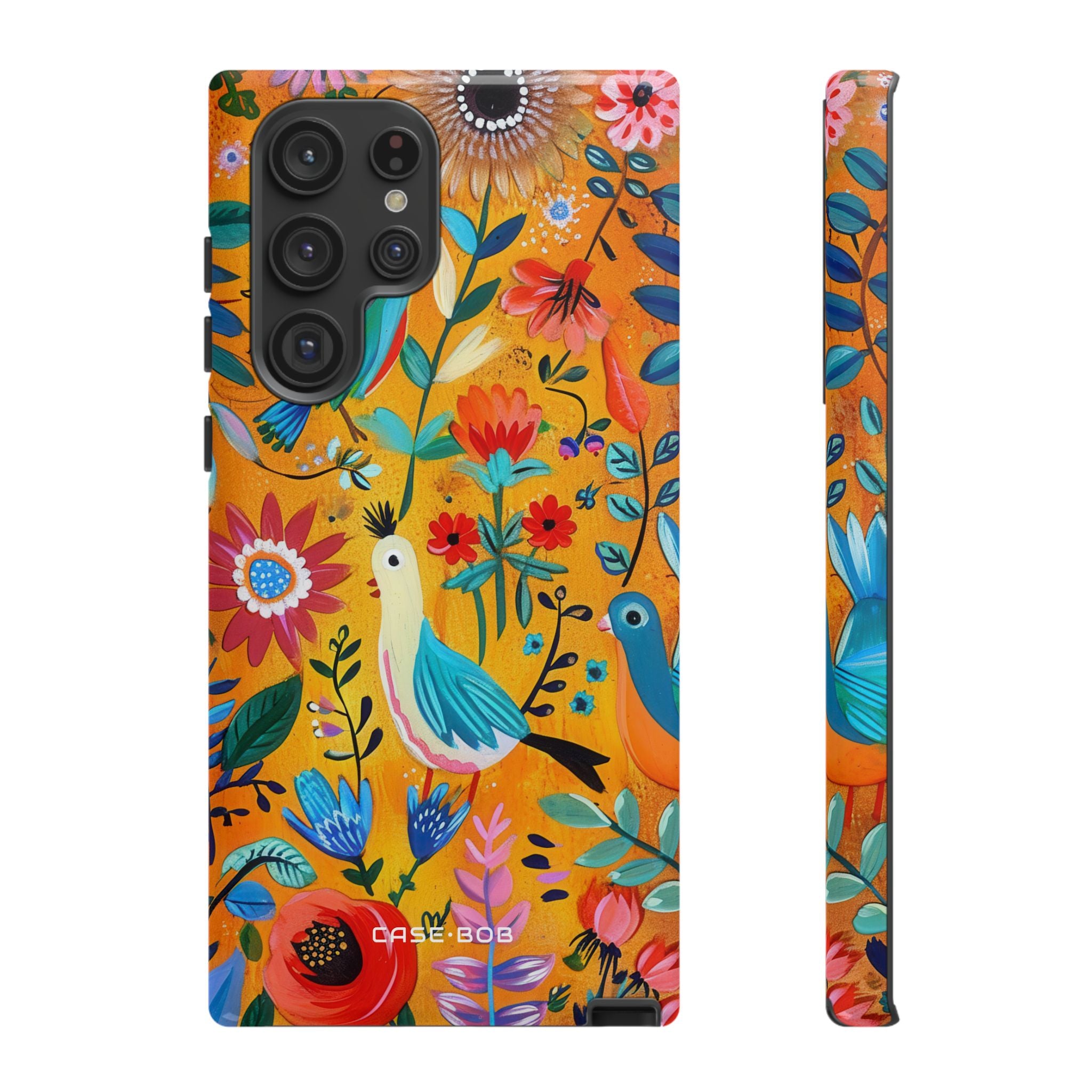 Colorful Birds Bloom Samsung S22 Ultra Case - Tough