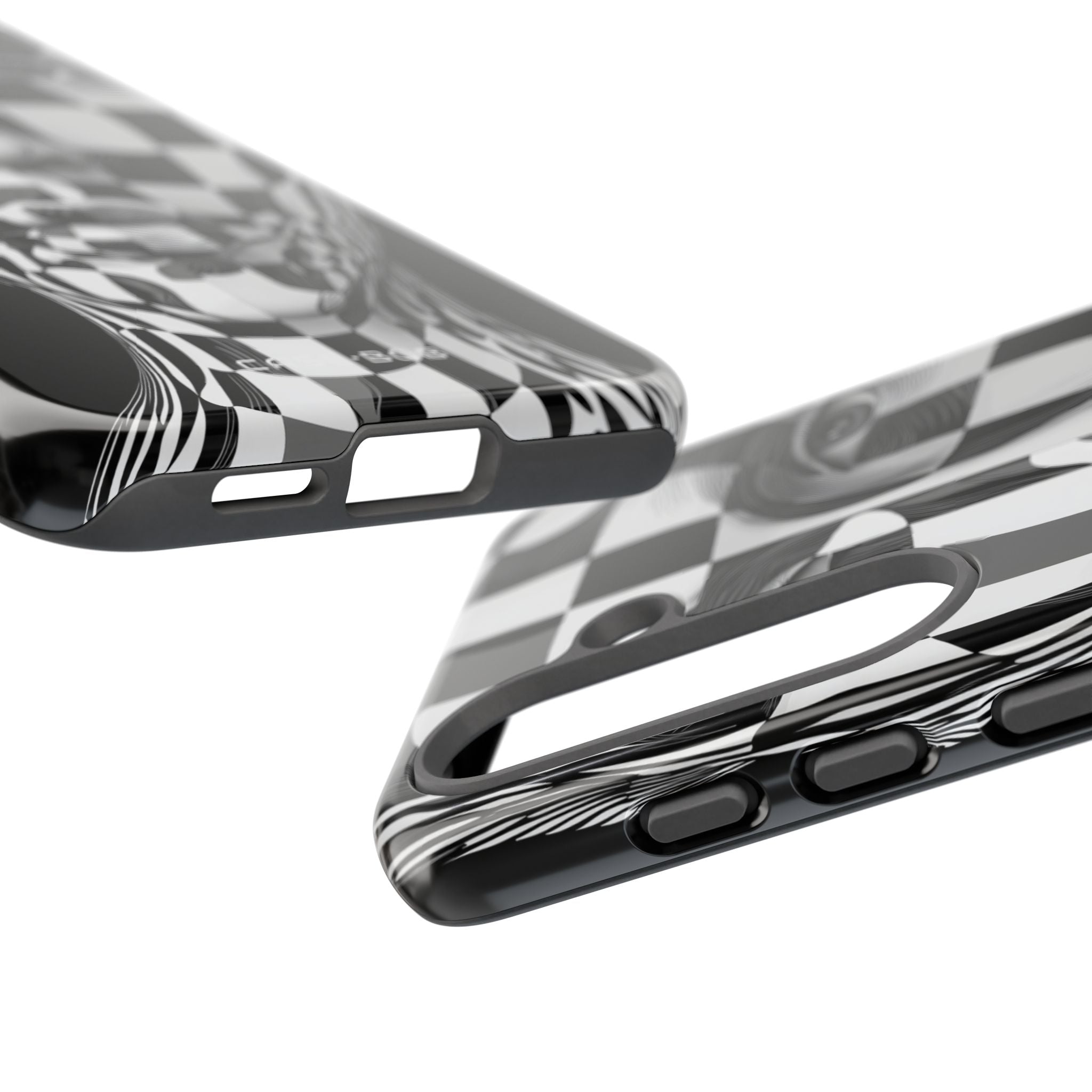 Checkered Face Samsung S25 Case - Tough