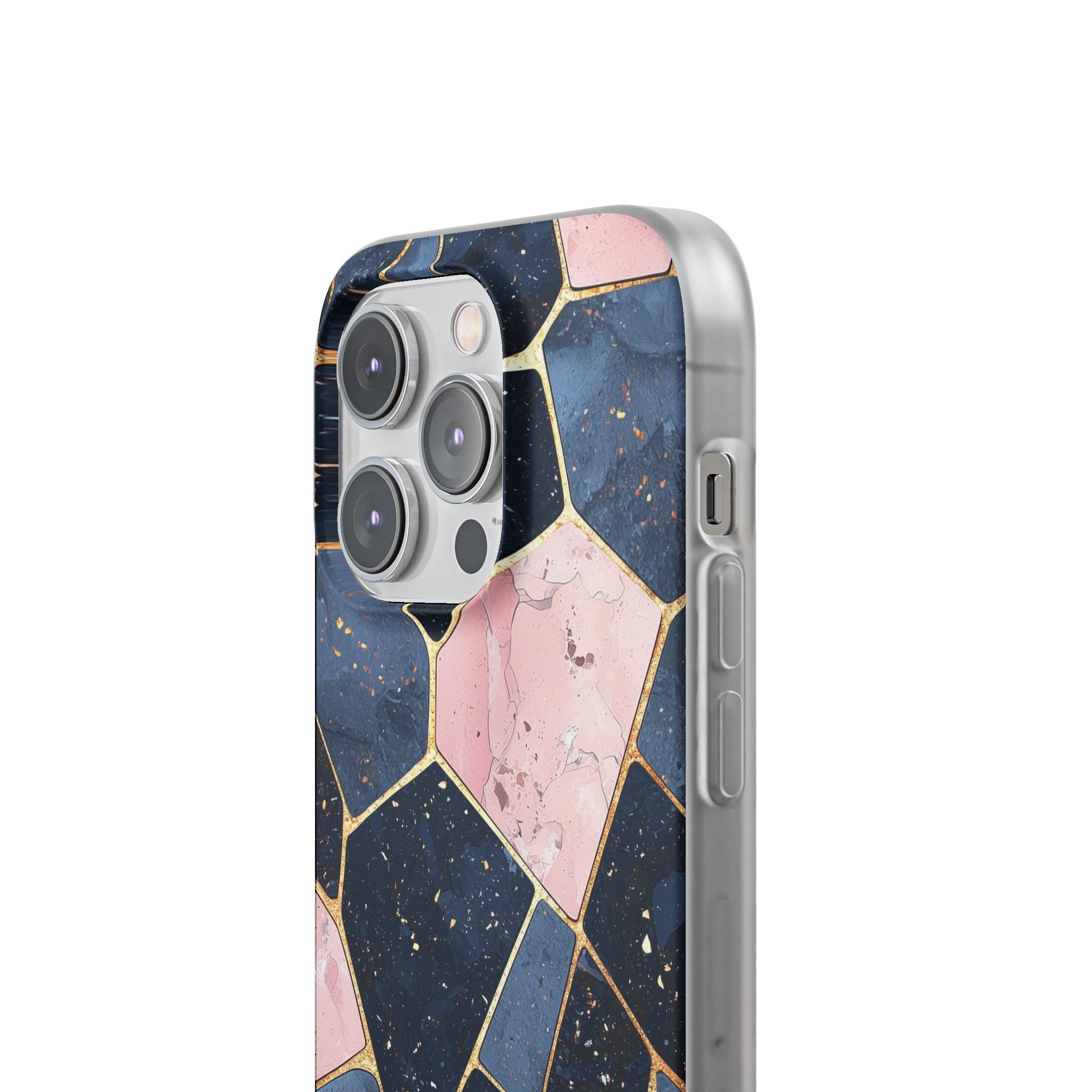 Golden Mosaic iPhone 14 Pro Case - Soft