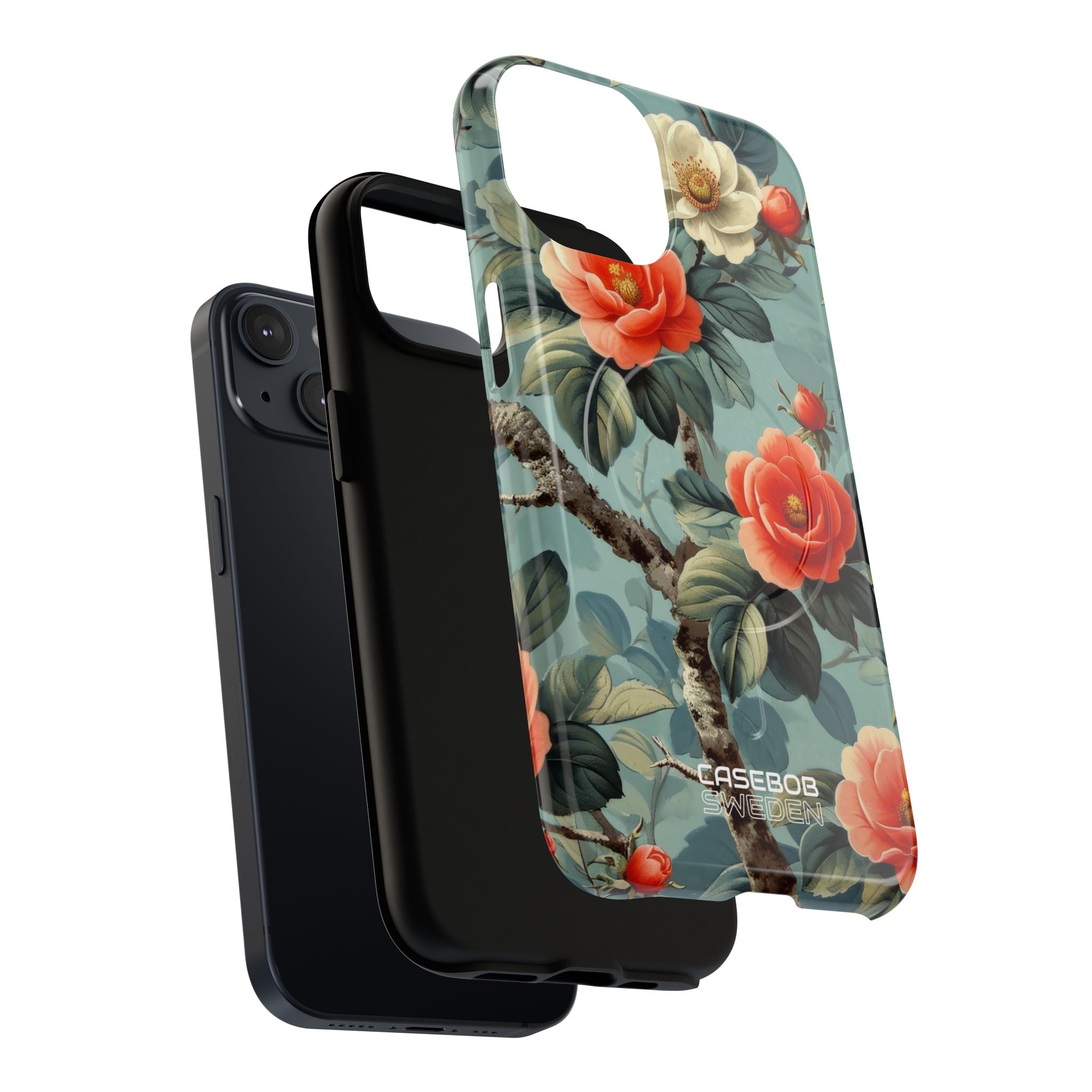 Coral Blossom Tapestry iPhone 14 - Tough+