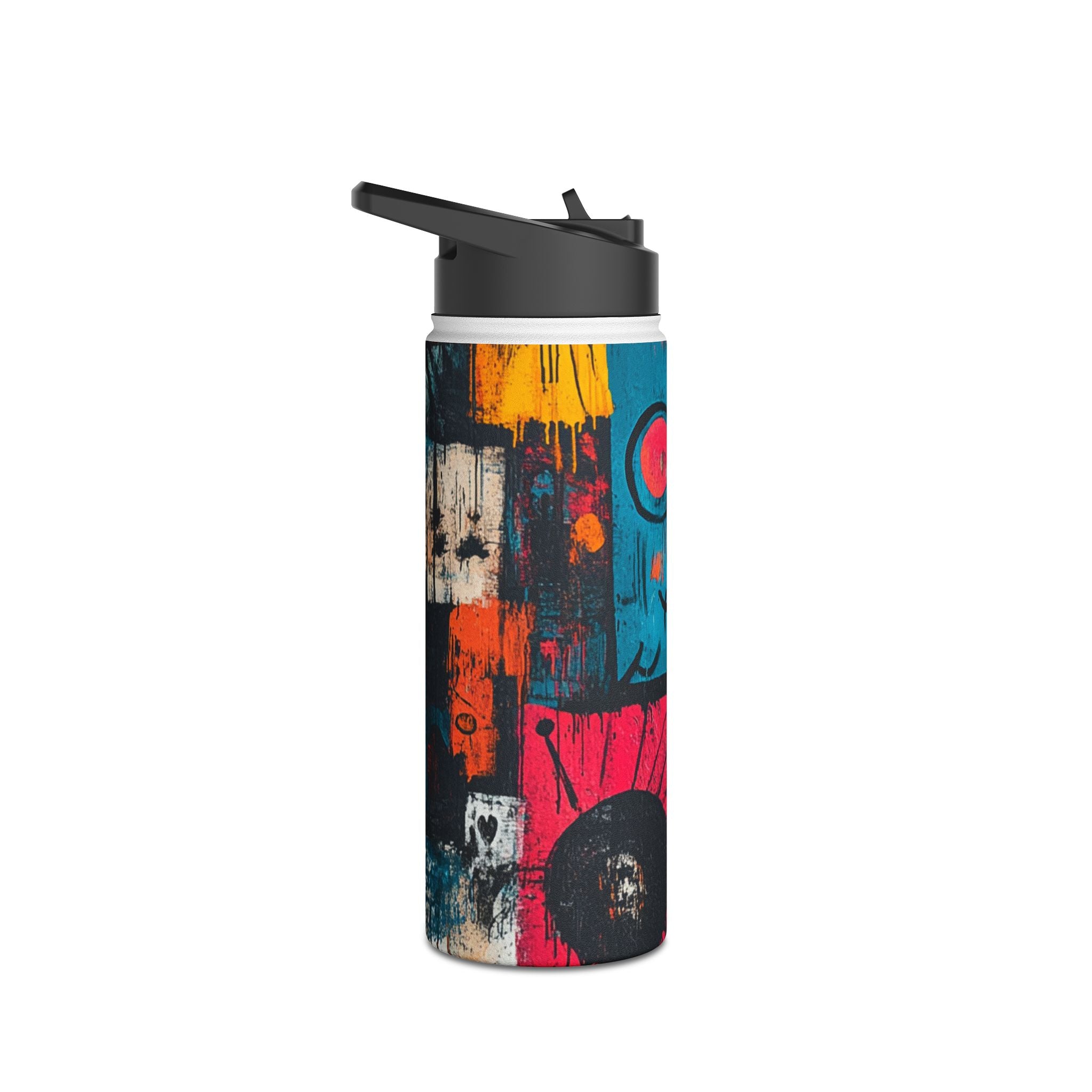 Turquoise Grin - Stainless Steel Water Bottle