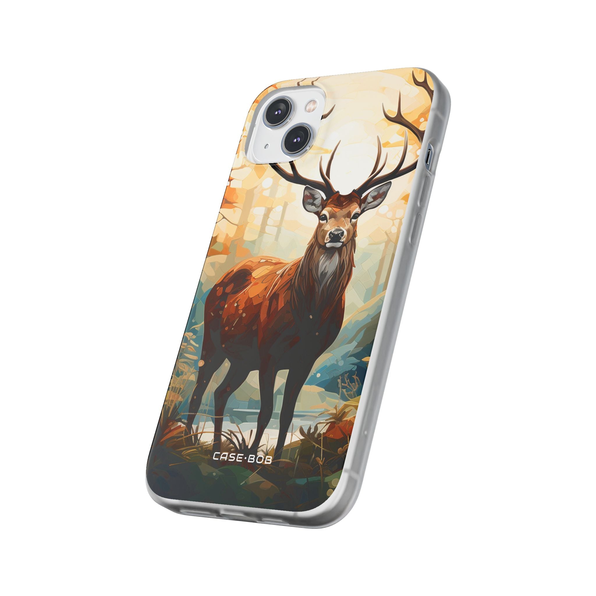 Glowing Stag iPhone 14 Plus Case - Soft
