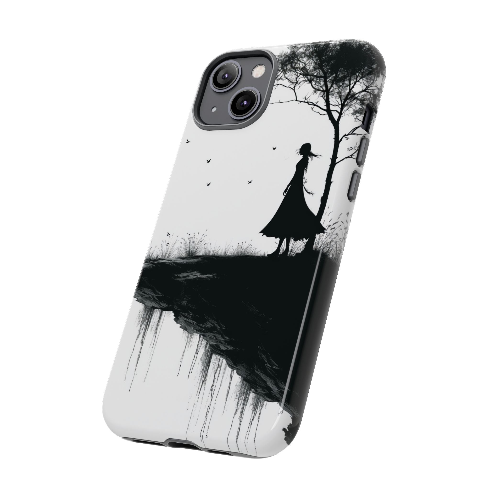 Cliffside Silhouette iPhone 14 Plus Case - Tough