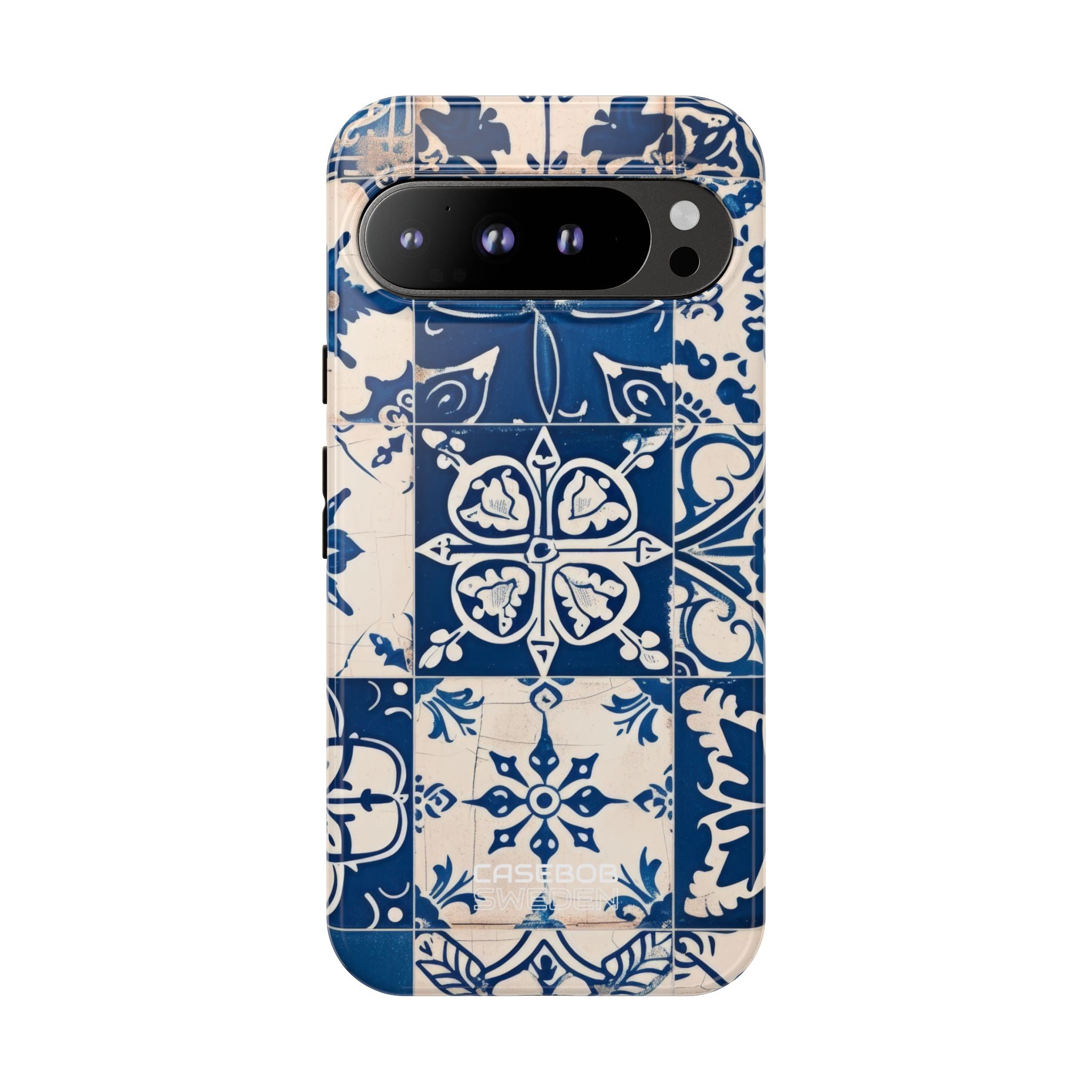 Ornate Blue Tiles Google Pixel 9 - Tough