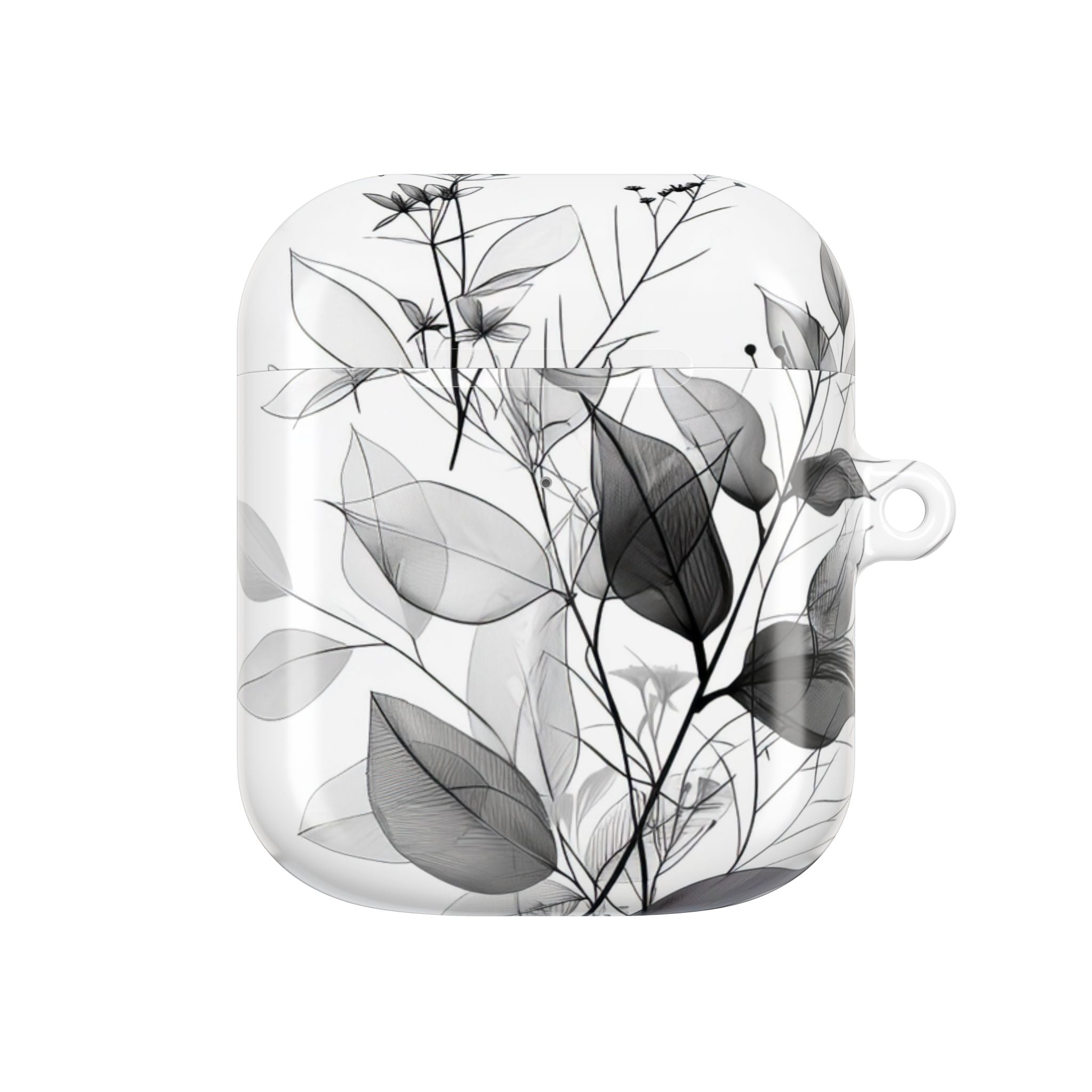 Silver Leaves - AirPods Case