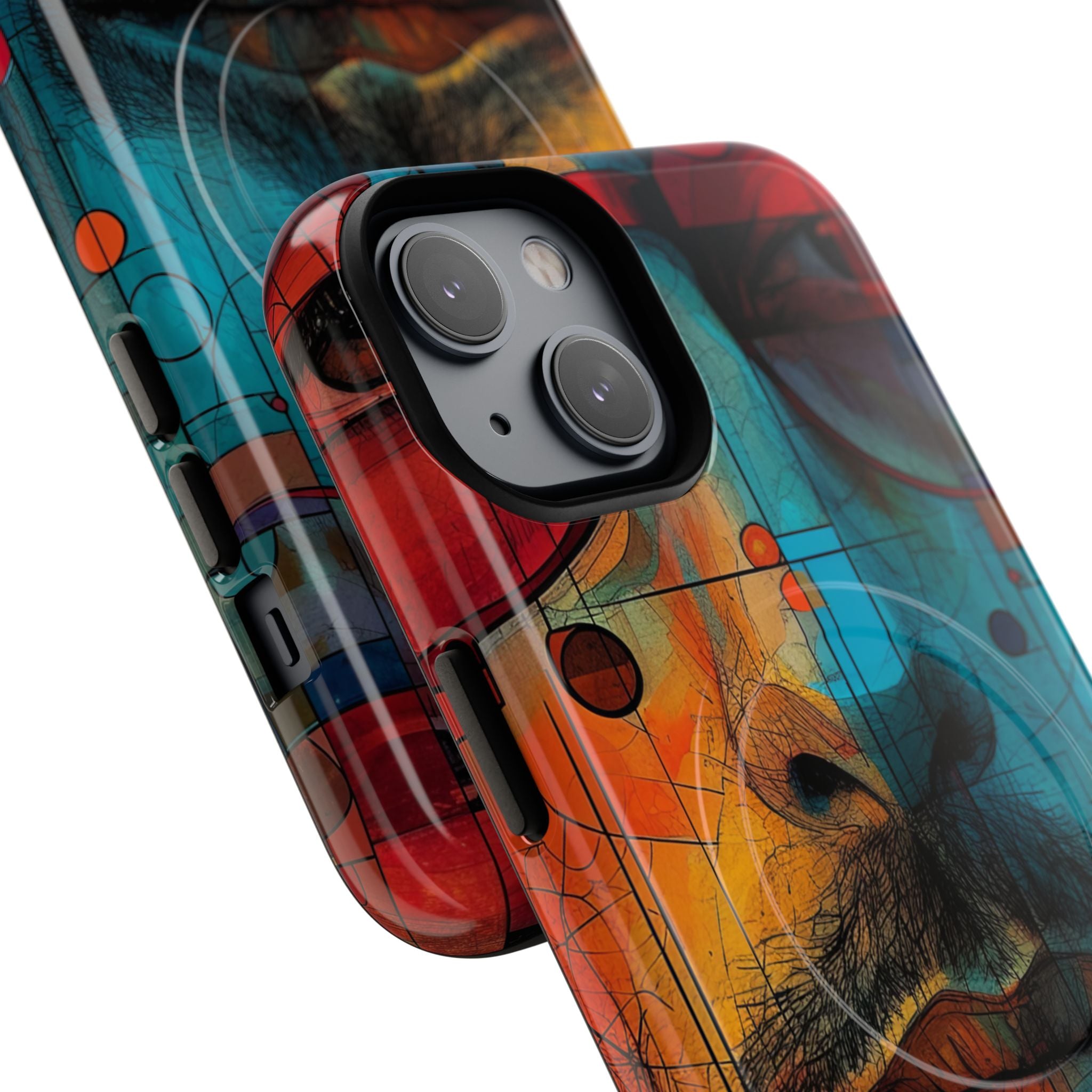 Cubist Glasses Face iPhone 14 - Tough+