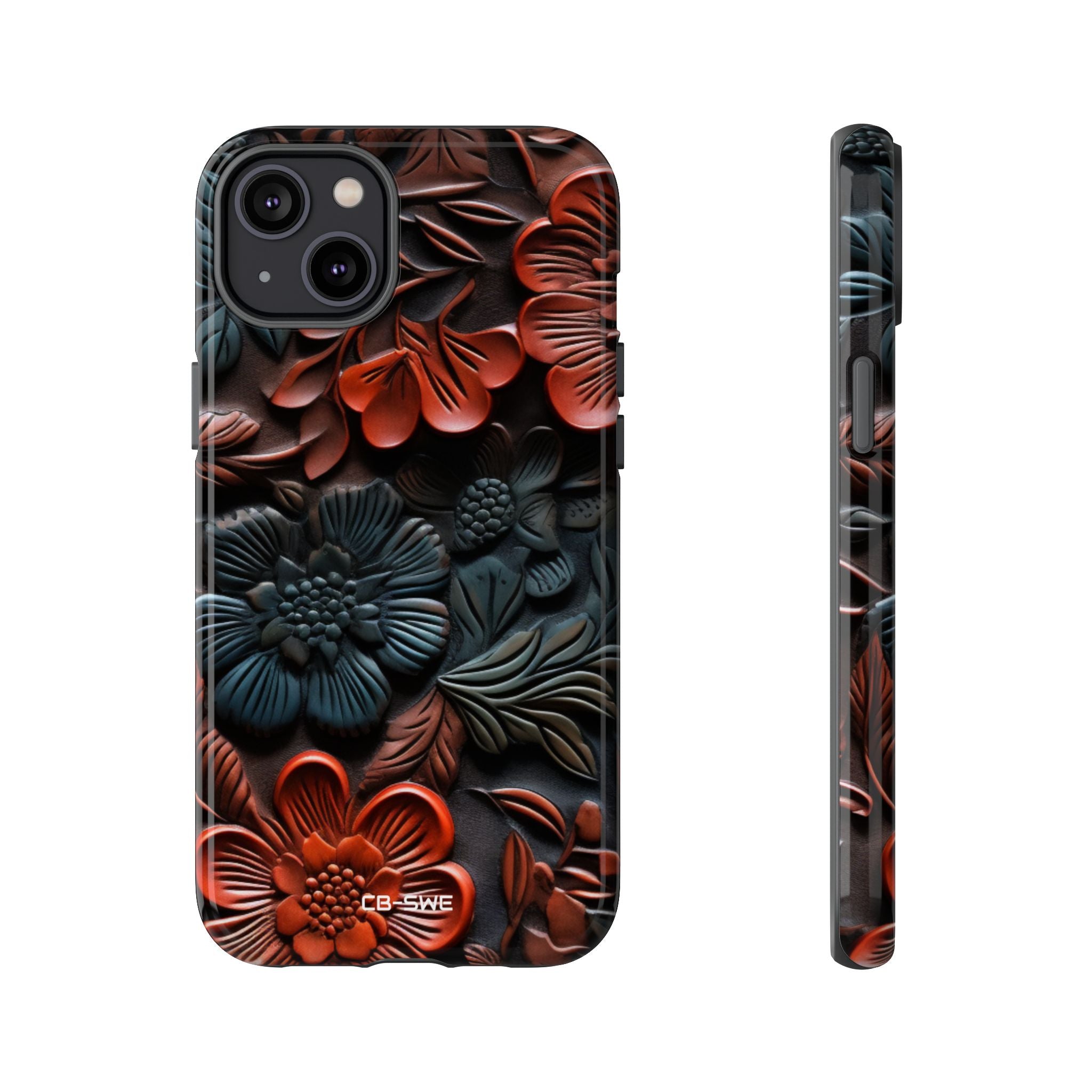 Sculpted Floral Elegance - iPhone Case