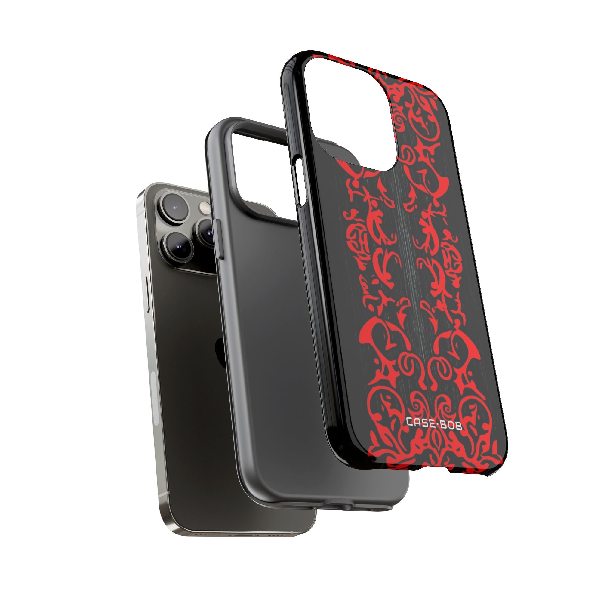 Crimson Spiral iPhone 14 Pro Max Case - Tough