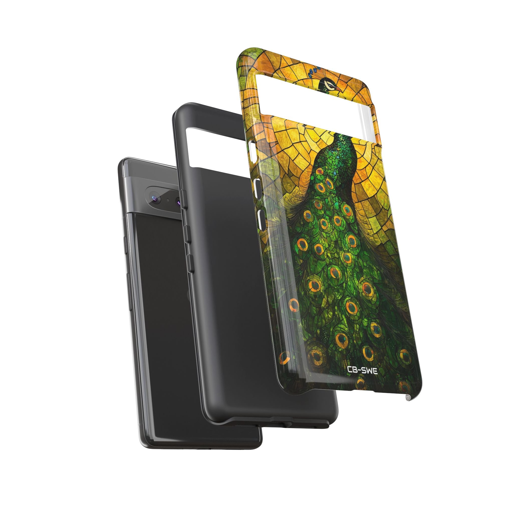 Peacock Spreads Light - Google Pixel Case