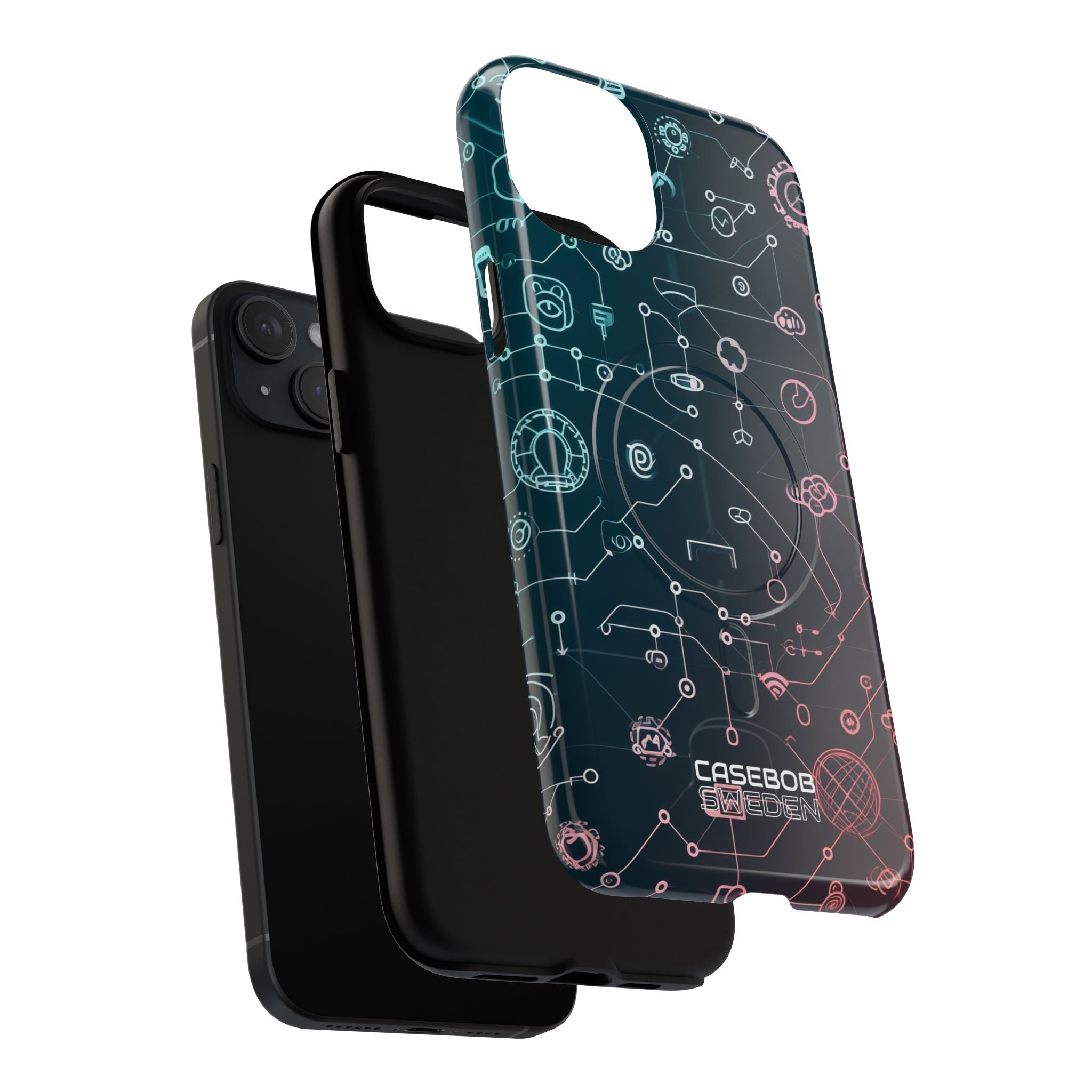 Digital Circuit Flow iPhone 15 - Tough+