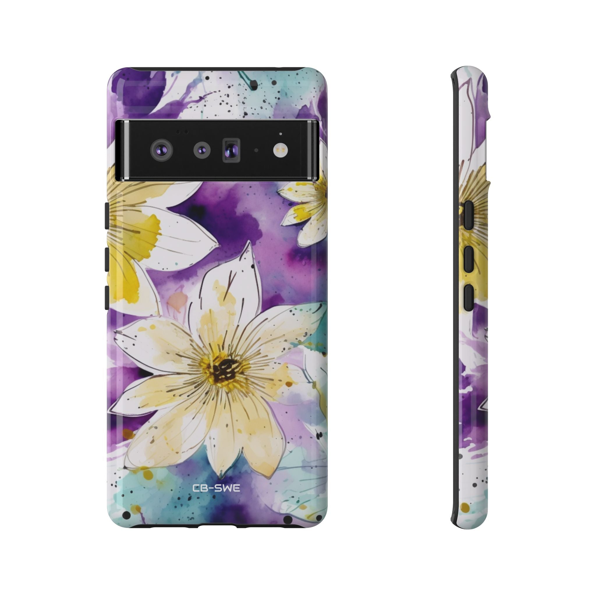 Vibrant Watercolor Flowers - Google Pixel Case
