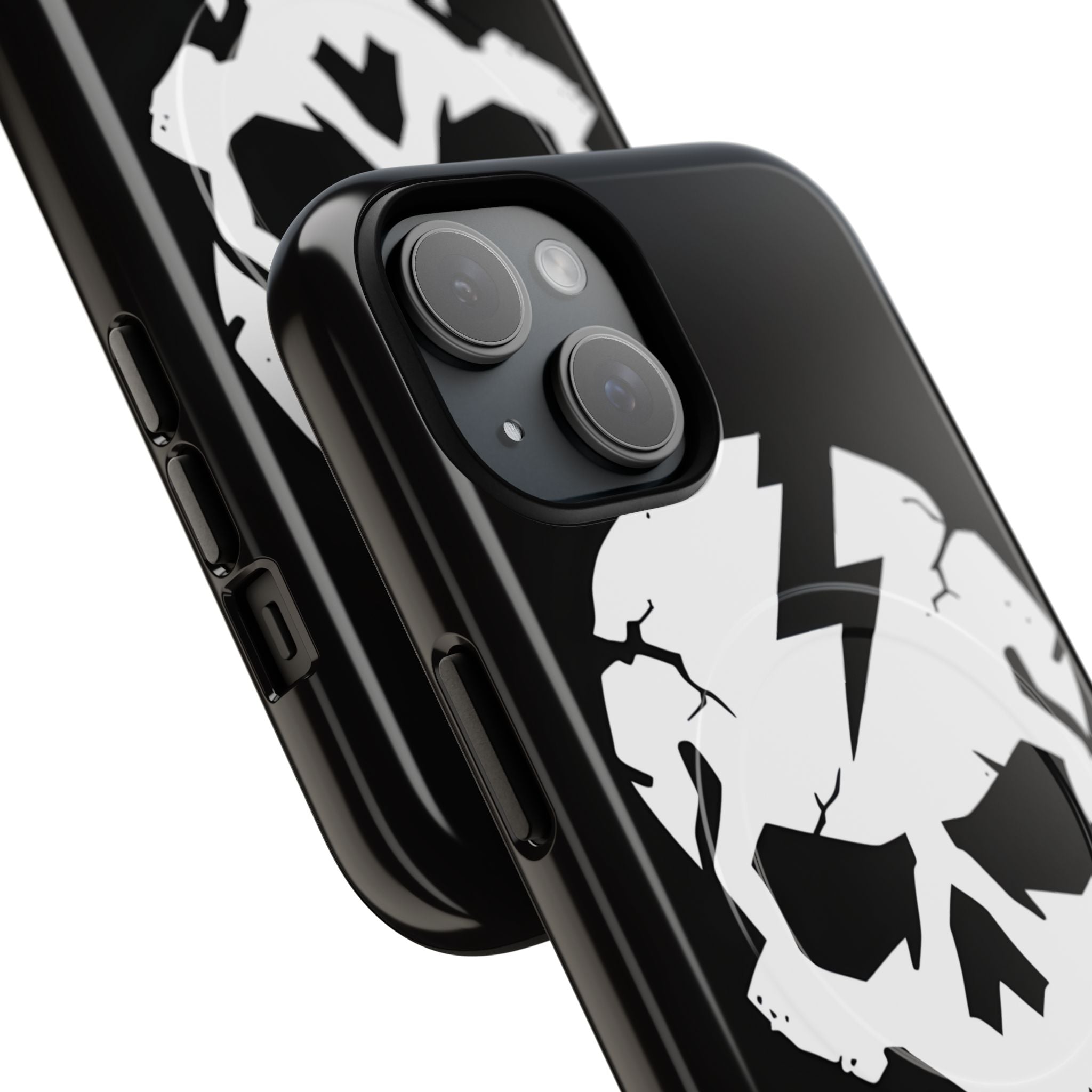 Lightning Skull iPhone 15 Case - Tough+