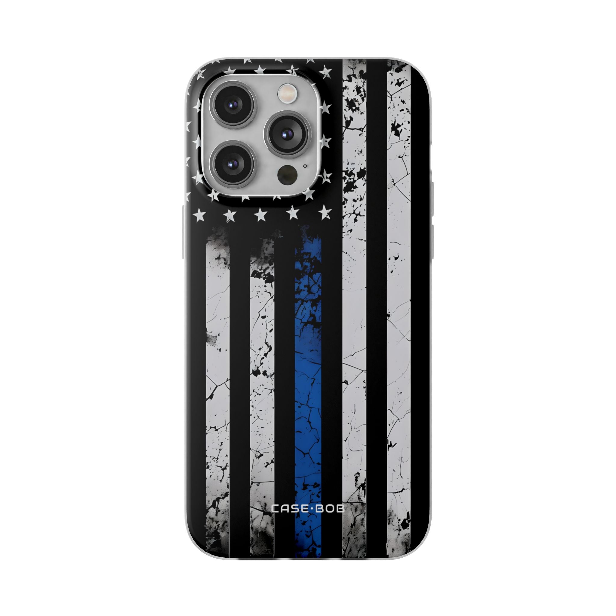 Blue Stripe Flag iPhone 14 Pro Max Case - Soft