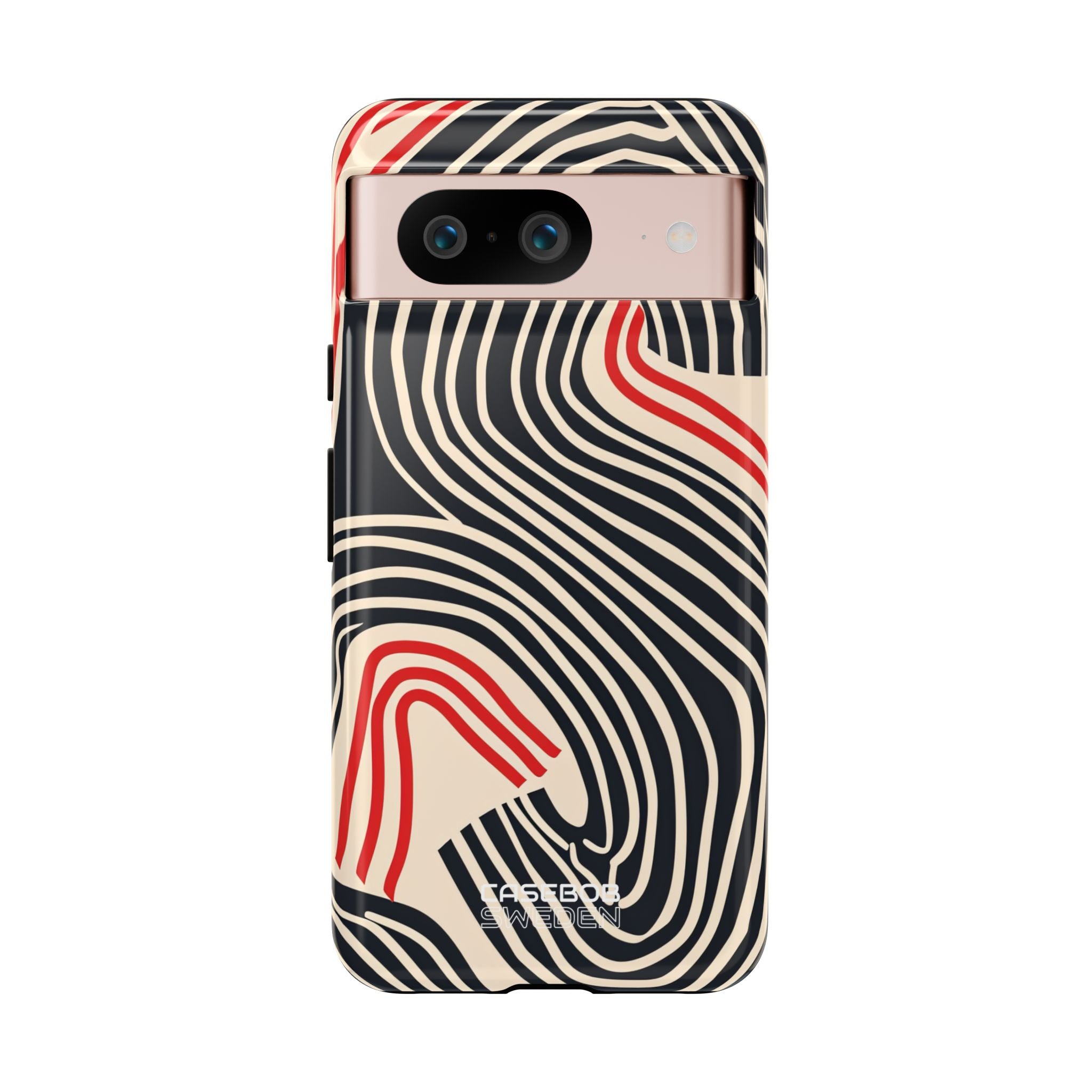 Wavy Red Flow Google Pixel 8 - Tough