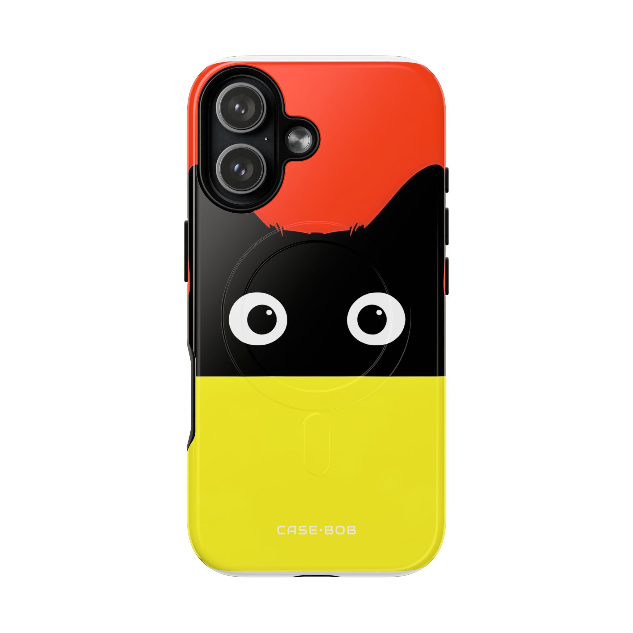 Peekaboo Cat Crimson iPhone 17 Case - Tough+