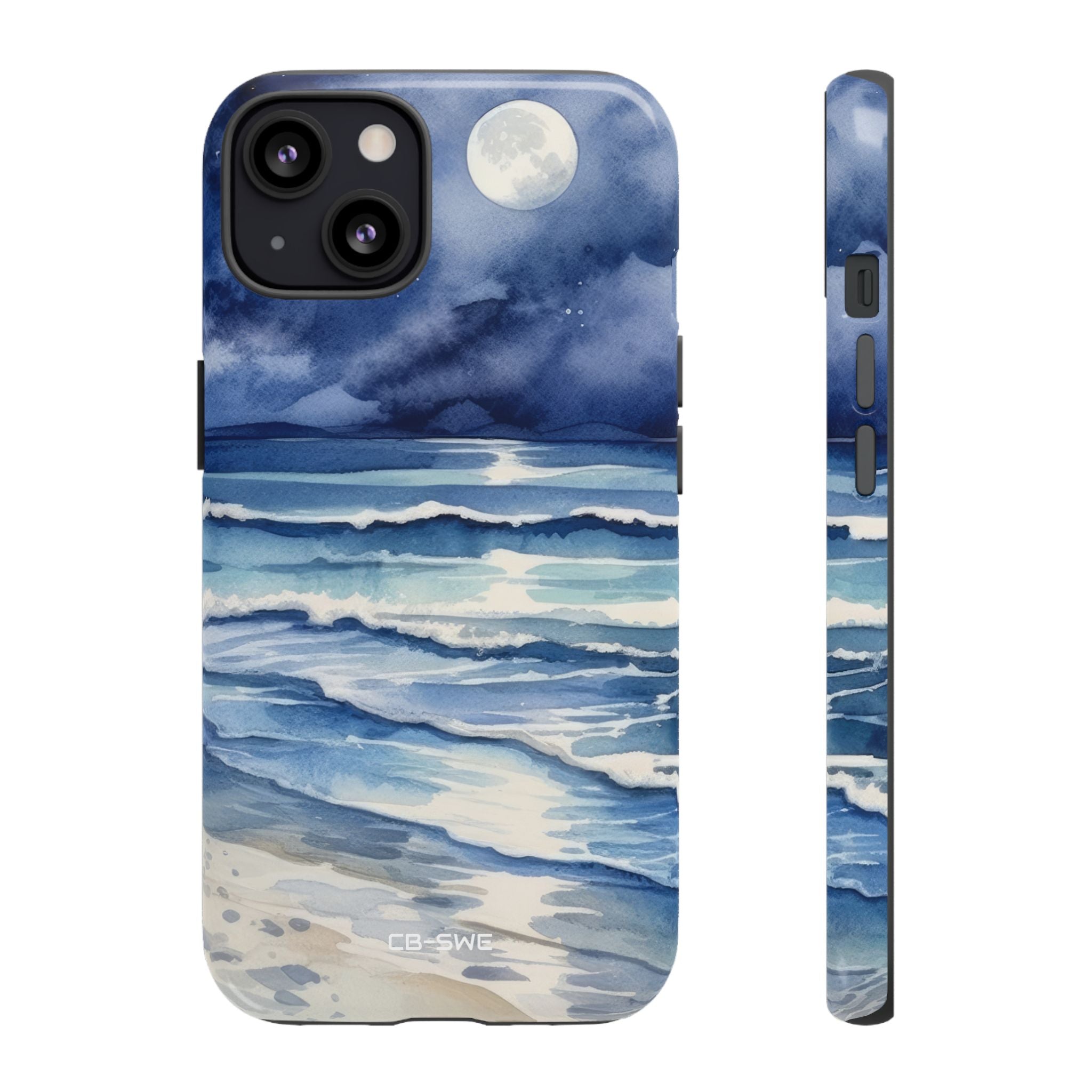 Moonlight Reflects Waves - iPhone Case