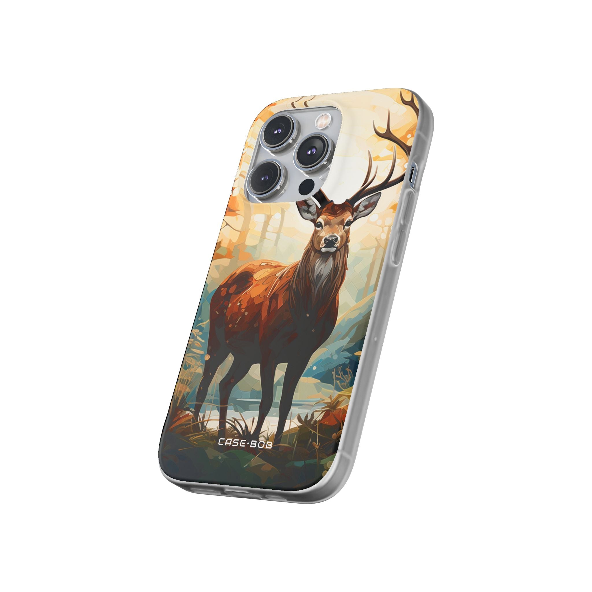 Glowing Stag iPhone 14 Pro Case - Soft