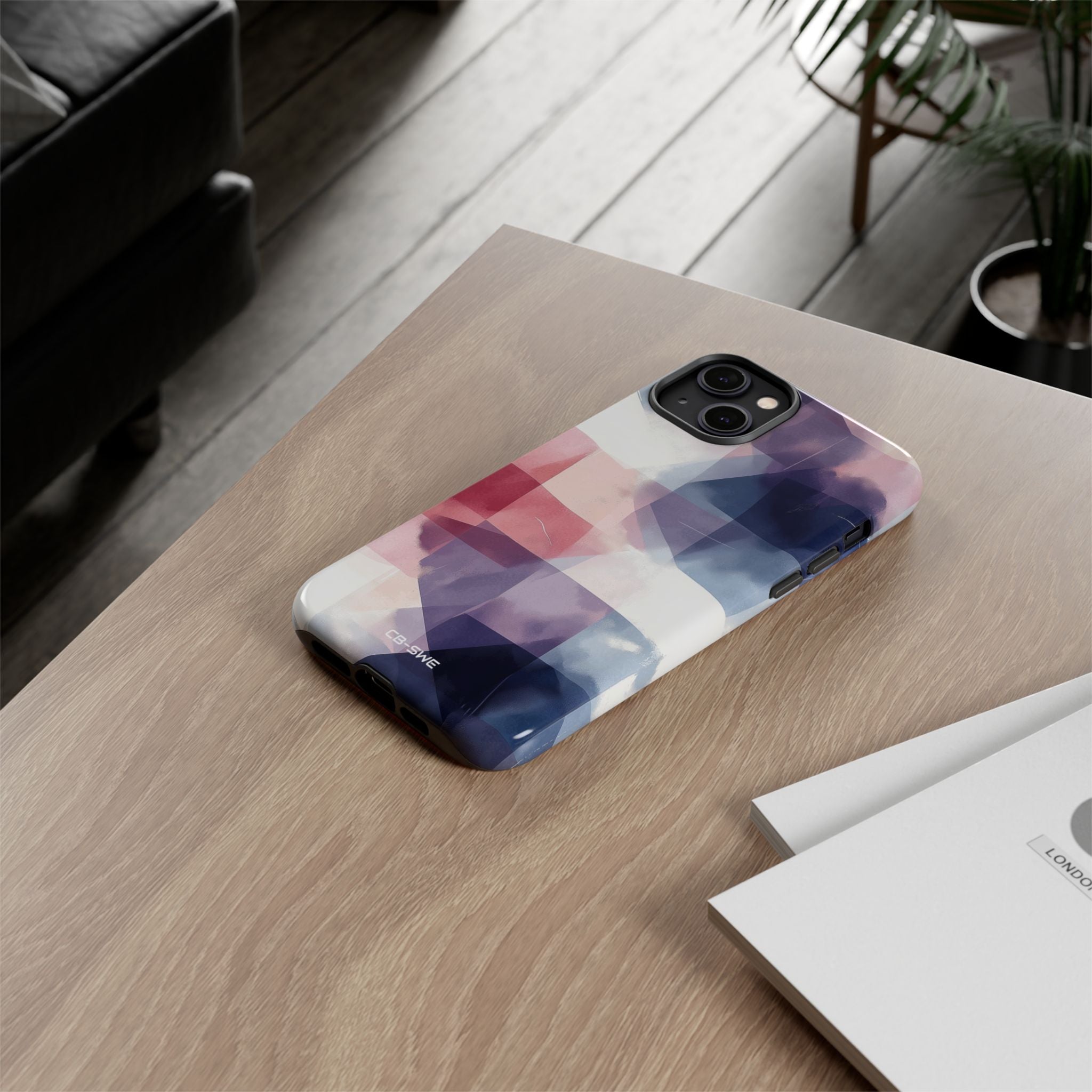 Fluid Shapes Merge - iPhone Case
