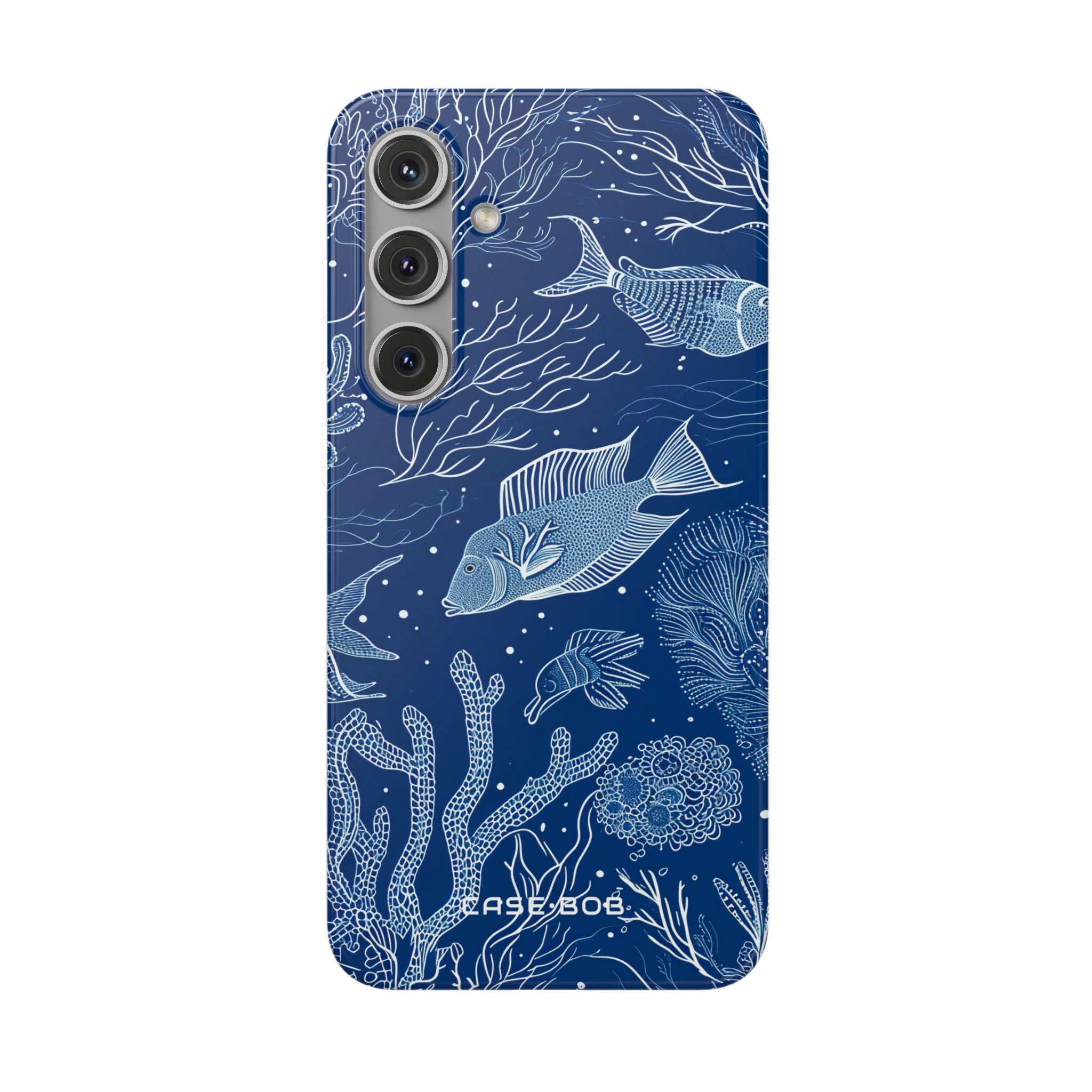 Navy Scale Reef Samsung S24 Plus Case - Soft