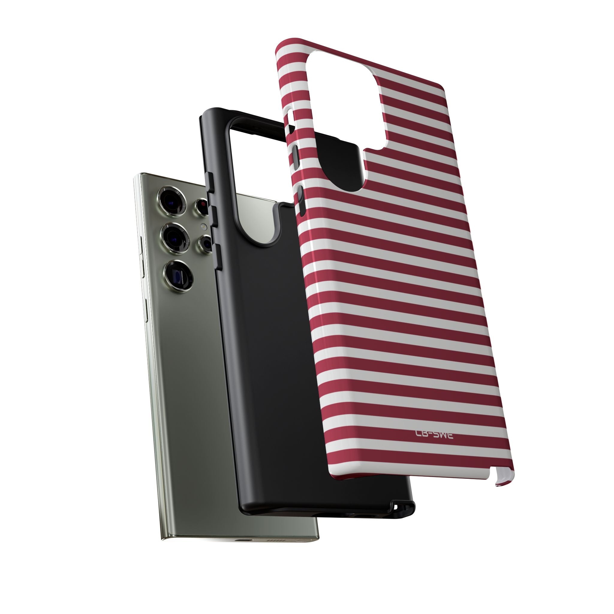 Crimson Stripes Flow - Samsung Case